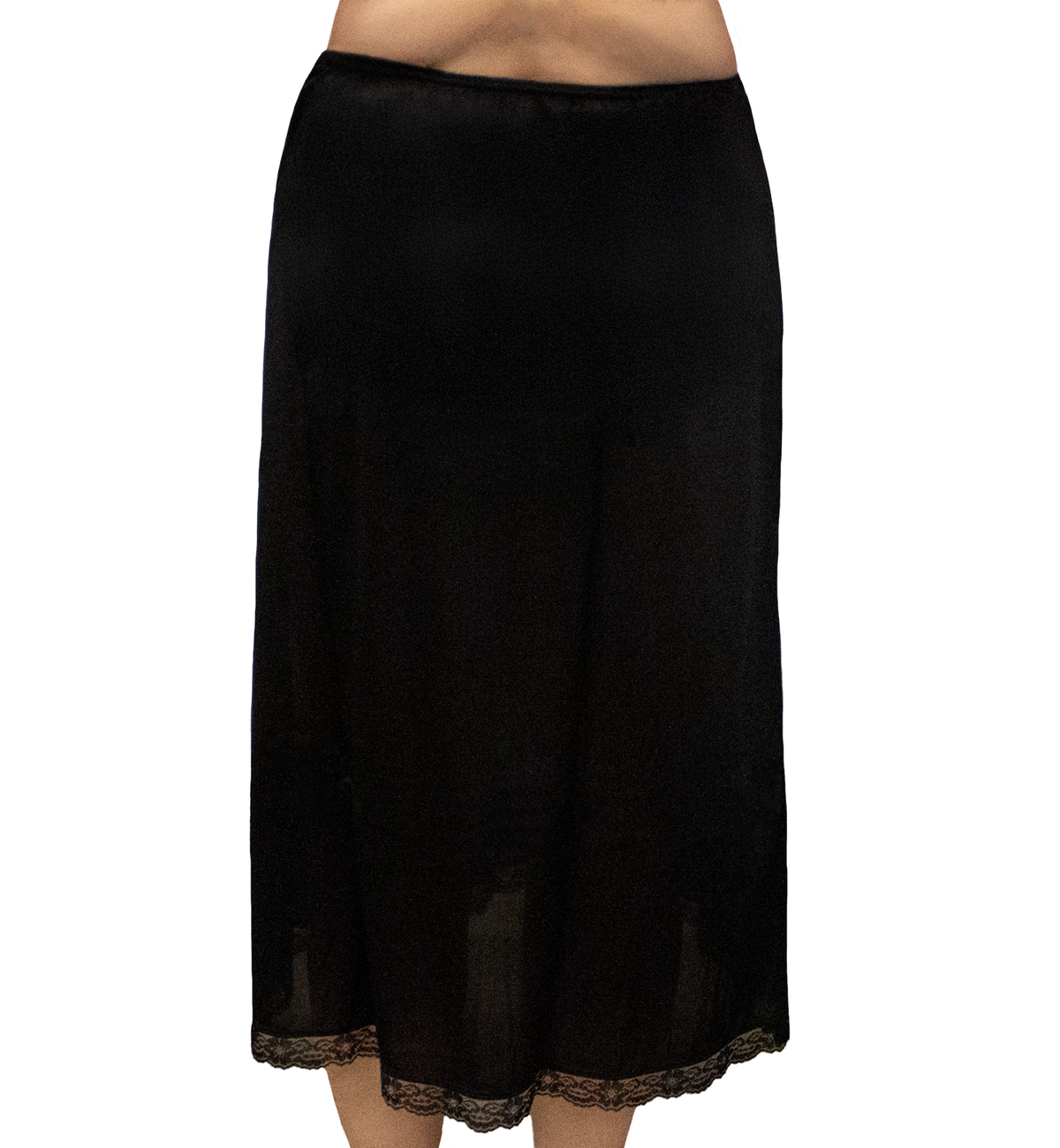 Velrose 31" Nylon Half Slip (2731),S,Black - Black,Small