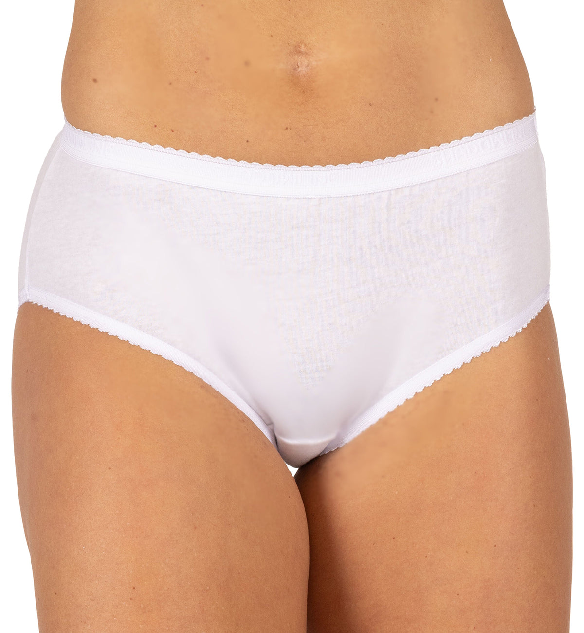 Shadowline Cotton Hipster Panty 3 PACK (11021),5,White - White,5