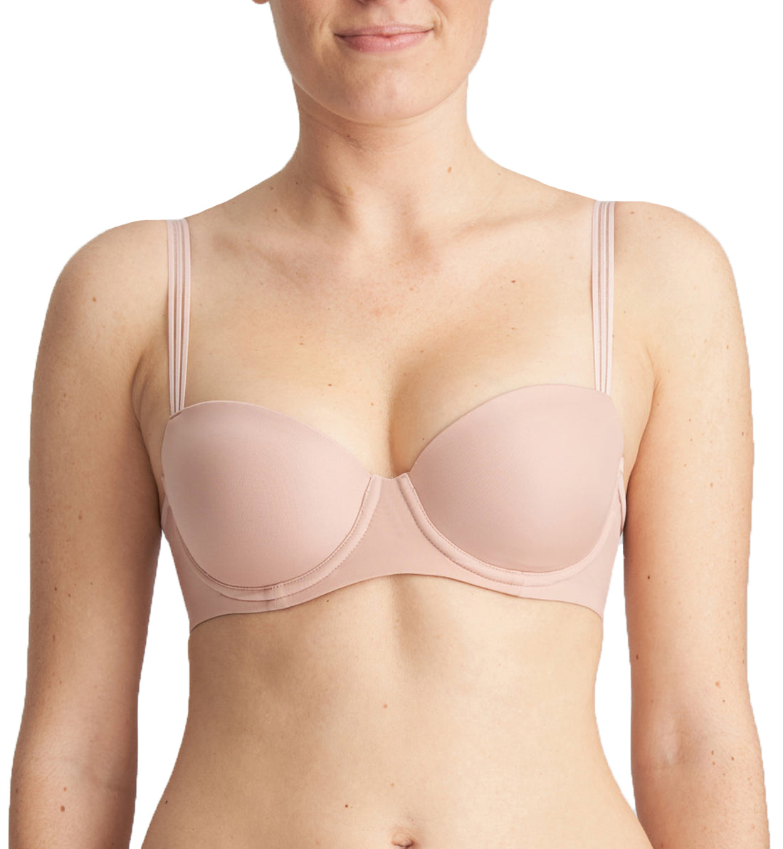 Marie Jo Louie Padded Balcony Underwire Bra (0122099),30C,Powder Rose - Powder Rose,30C