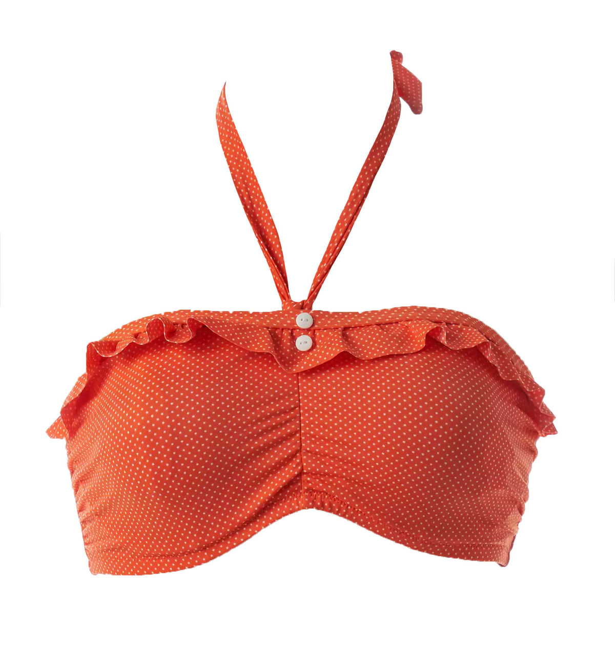 Freya Cherish Underwire Bandeau Bikini Top (3362),32D,Orange - Orange,32D