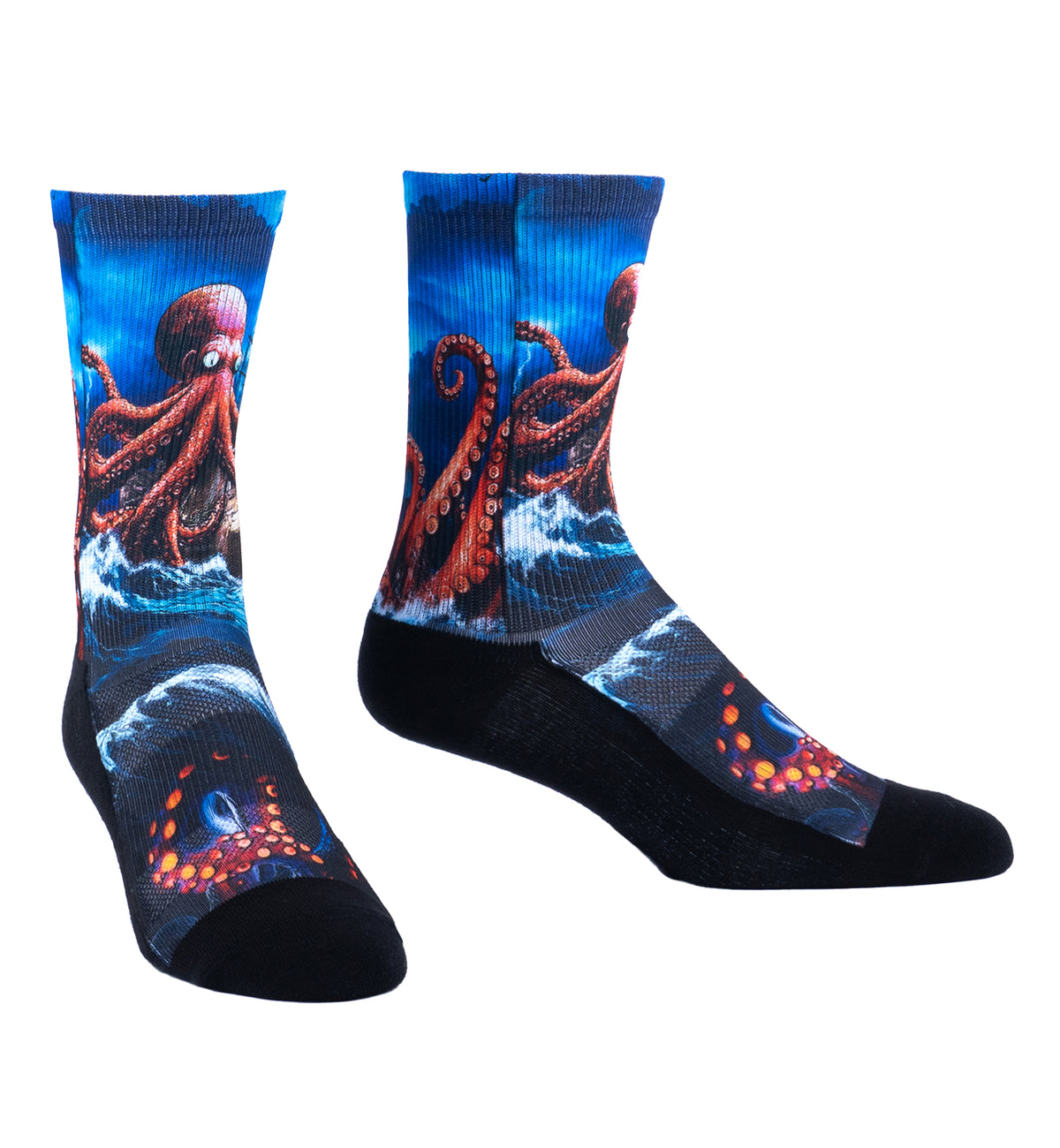 SOCK it to me Athletic Printed Performance Crew Socks (AP0012),What's Kraken? - What's Kraken,One Size