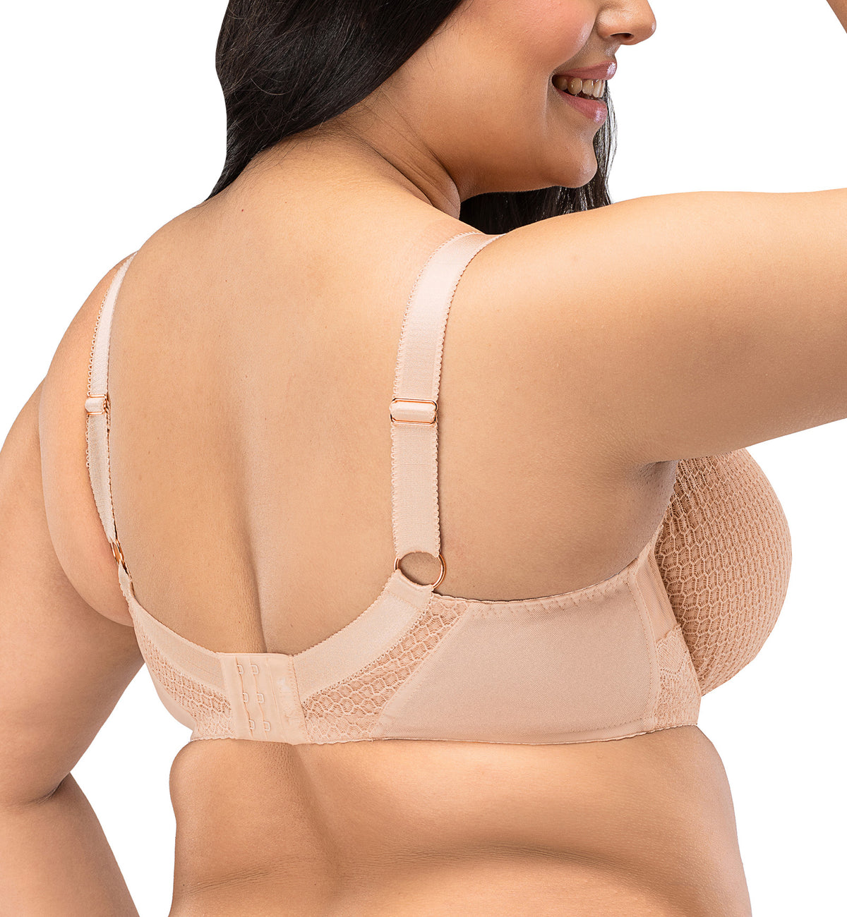 Nessa Renee Underwire Soft Balcony Bra (N500C),30J,Beige - Beige,30J