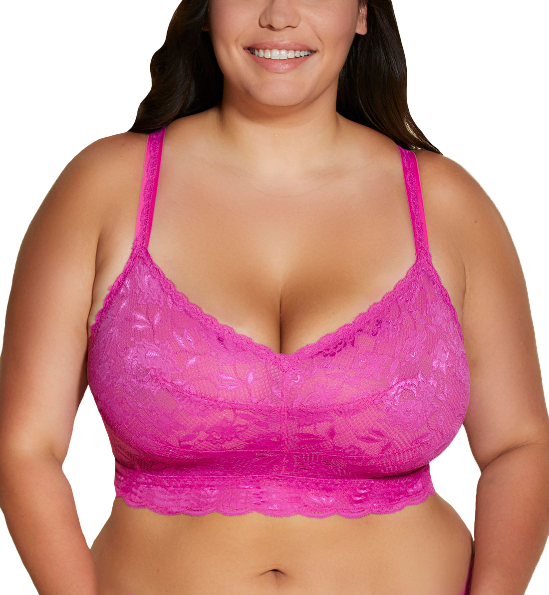 Cosabella NSN ULTRA CURVY Sweetie Bralette (NEVER1321),XS,Cape Fuchsia - Cape Fuchsia,XS