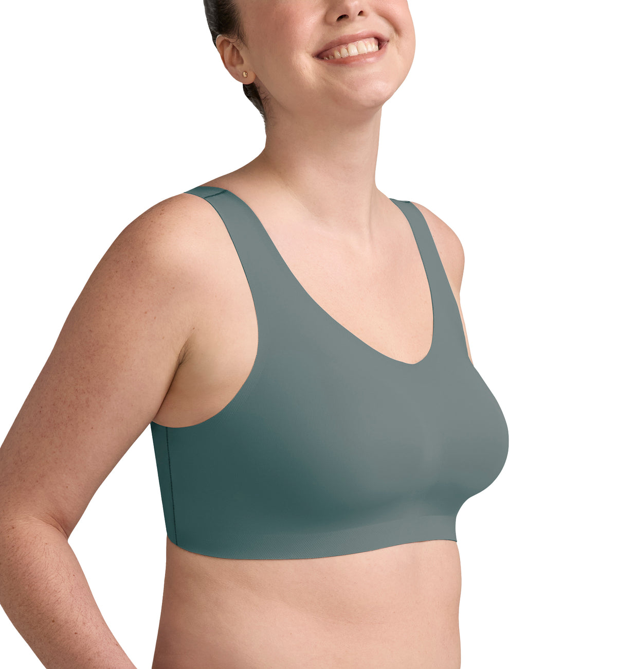 Evelyn & Bobbie DEFY V-Neck Bralette w/ Removable Pads (1833),Small,Celestine - Celestine,Small