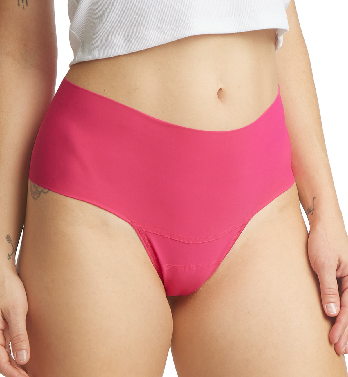 Hanky Panky BreatheSoft Hi-Rise Thong (6J1921B),Small,Starburst - Starburst,Small