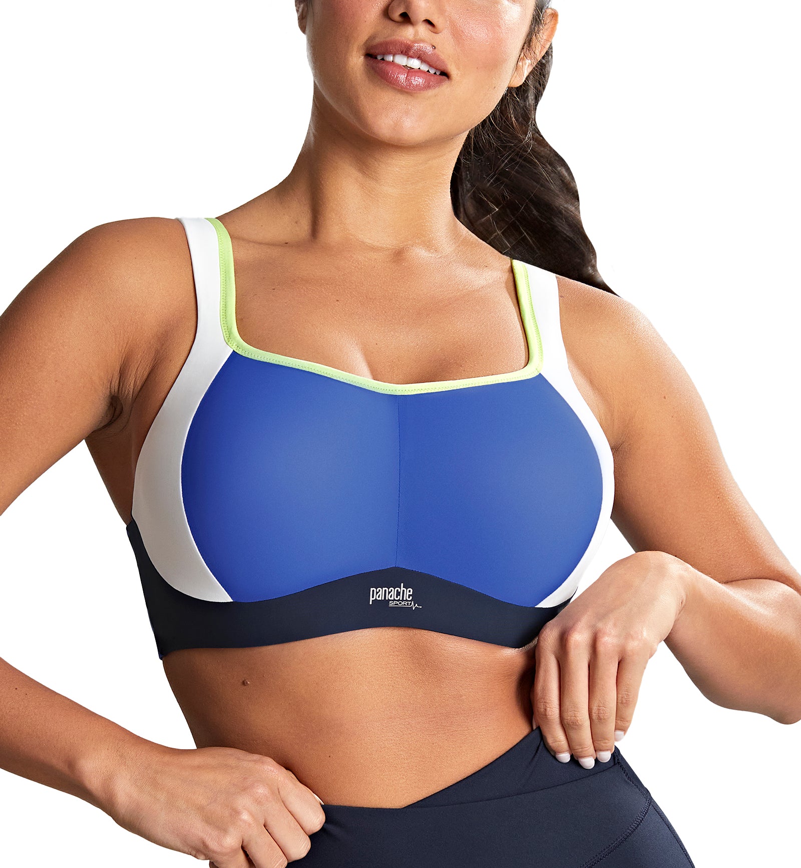 Panache Power Underwire Sports Bra (5021M),28F,Blue - Blue,28F