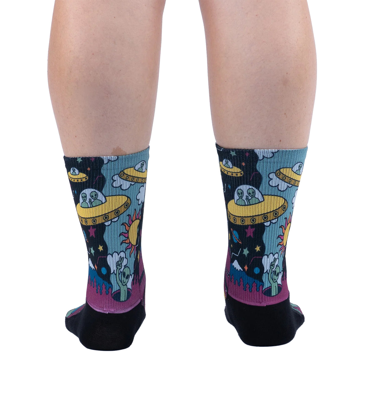SOCK it to me Athletic Printed Performance Crew Socks (AP0011),No Bad Trips - No Bad Trips,One Size