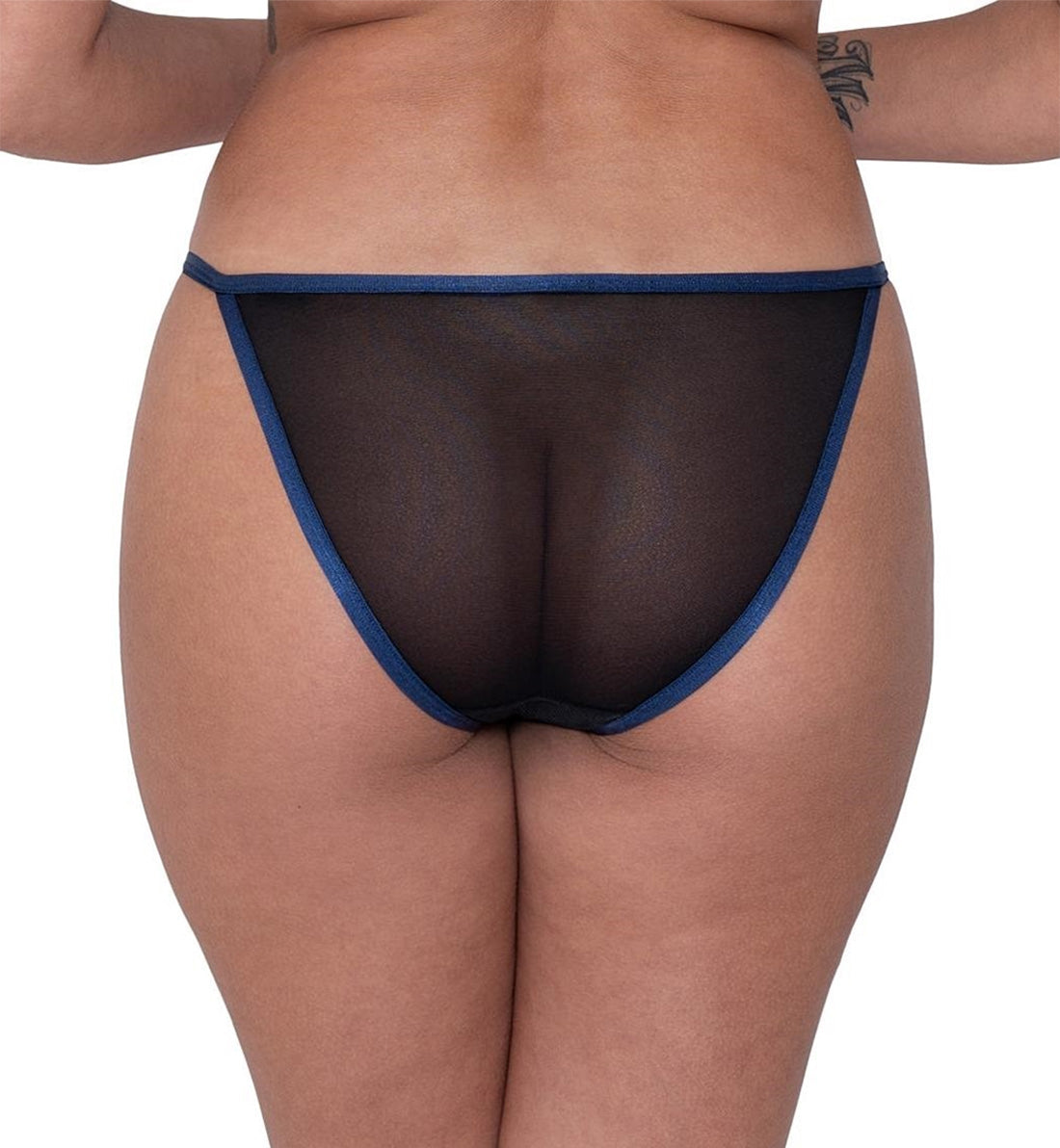 Scantilly by Curvy Kate Submission Brief  (ST009216),Small,Black/Blue - Black/Blue,Small