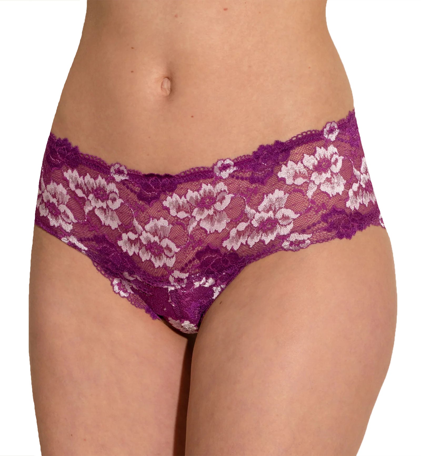 Cosabella Savona Low Rise Hotpant (SAVON0723),Small,Swiss Beet/White - Swiss Beet/White,Small