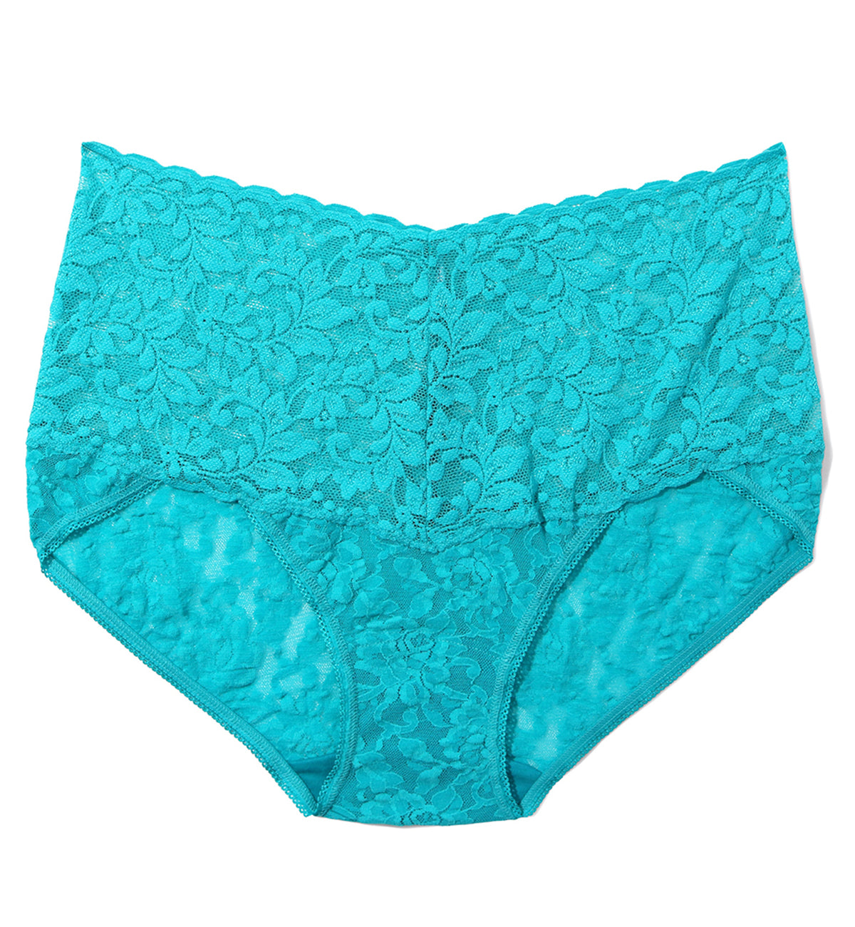Hanky Panky Retro Lace V-kini (9K2124),Small,Turkish Tile Blue - Turkish Tile Blue,Small