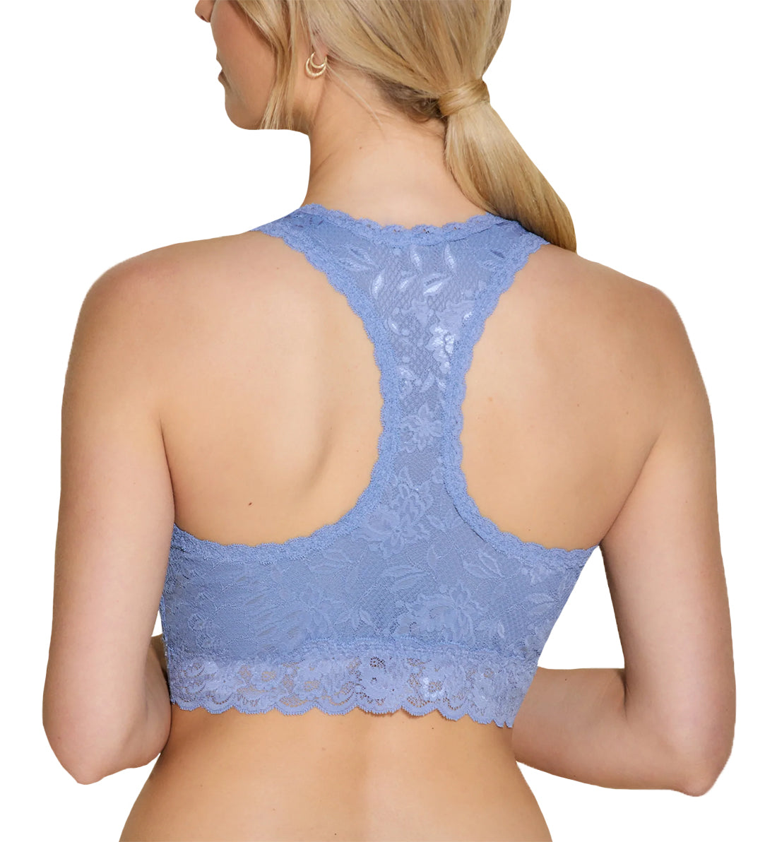 Cosabella NSN CURVY Racie Racerback Bralette (NEVER1355),Petite,Blue Diamond - Blue Diamond,Petite