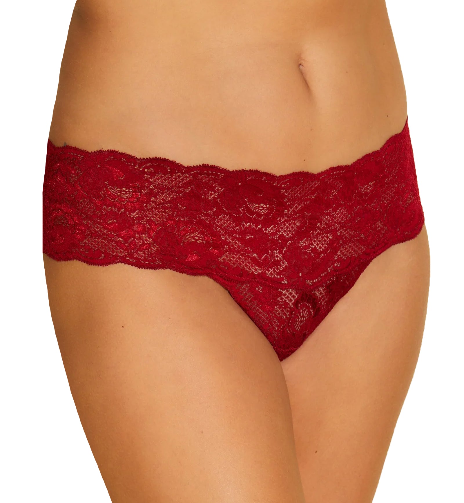 Cosabella Never Say Never Comfie Thong (NEVER0343),S/M,Sindoor Red - Sindoor Red,S/M