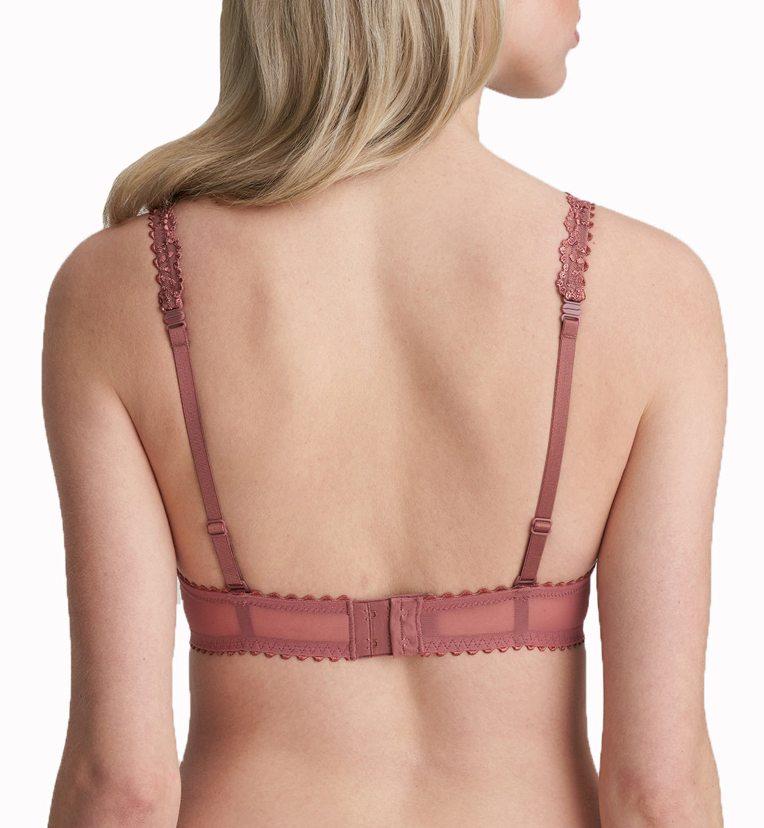 Marie Jo Jane Heart Shape Padded Underwire Bra (0101336),32A,Red Copper - Red Copper,32A