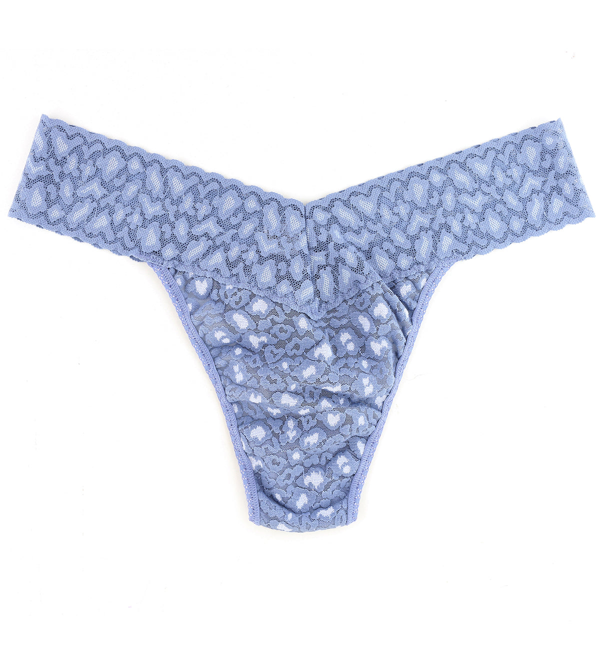 Hanky Panky Cross Dyed Leopard Original Rise Thong (7J1101P),One Size,Stonewash/Serenity Blue - Stonewash/Serenity Blue,One Size
