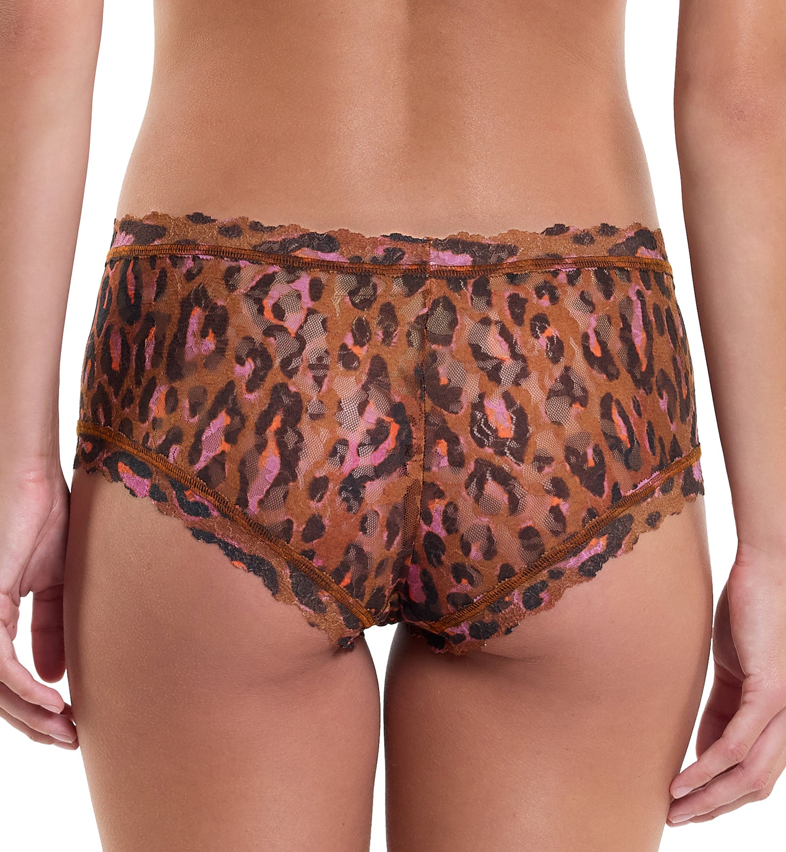 Hanky Panky Signature Lace Printed Boyshort (PR4812P),XS,Throwback - Throwback,XS