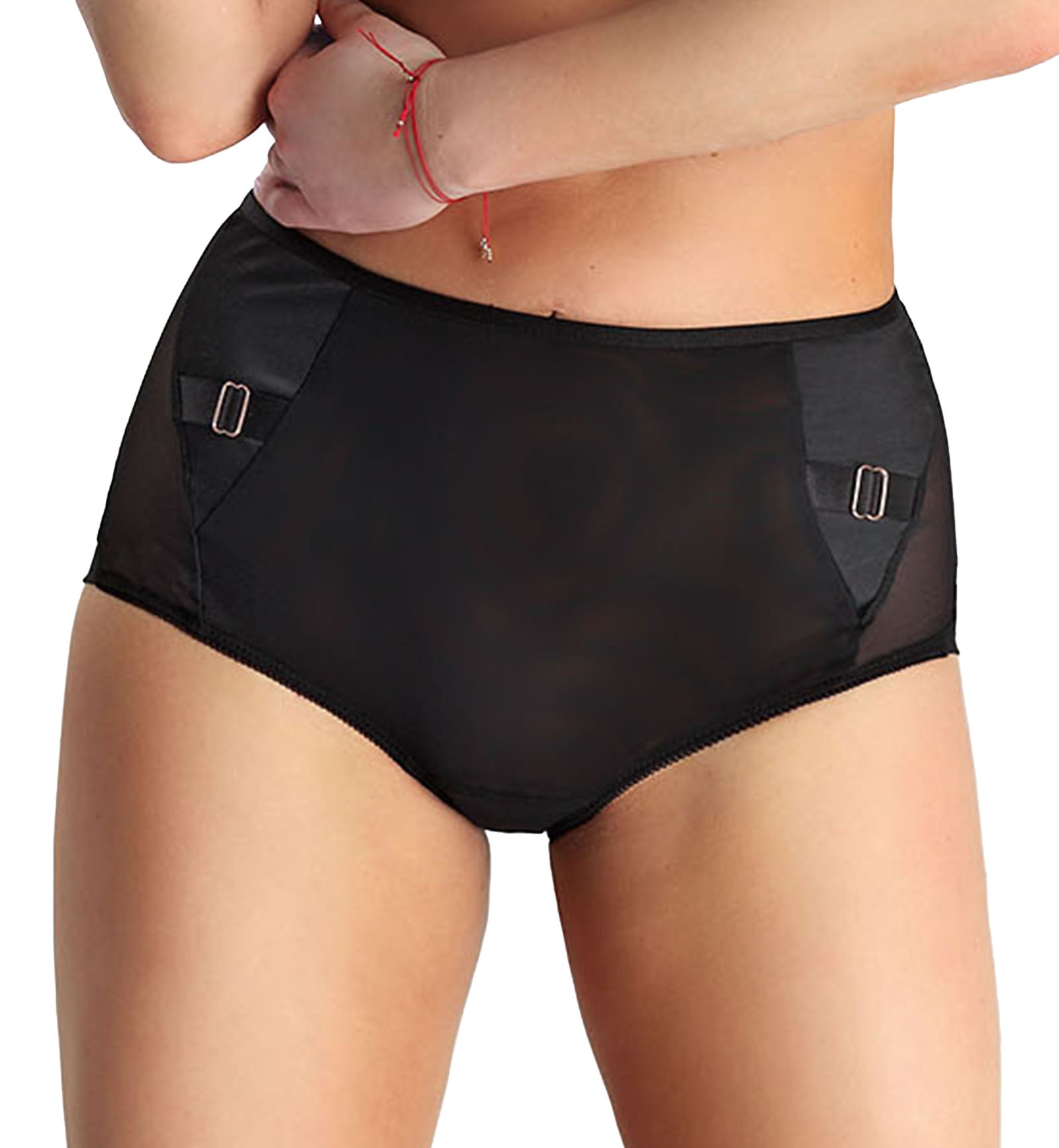 Nessa Linda High Waist Panty (N02),S,Black - Black,S