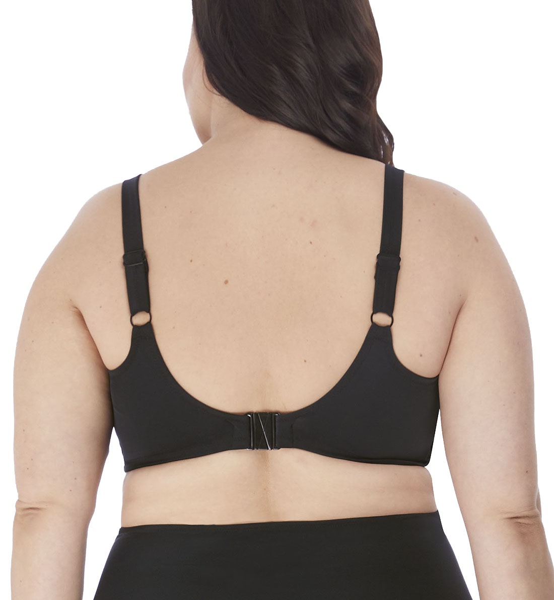 Elomi Magnetic Wrap Plunge Underwire Bikini (ES7193),34G,Black - Black,34G