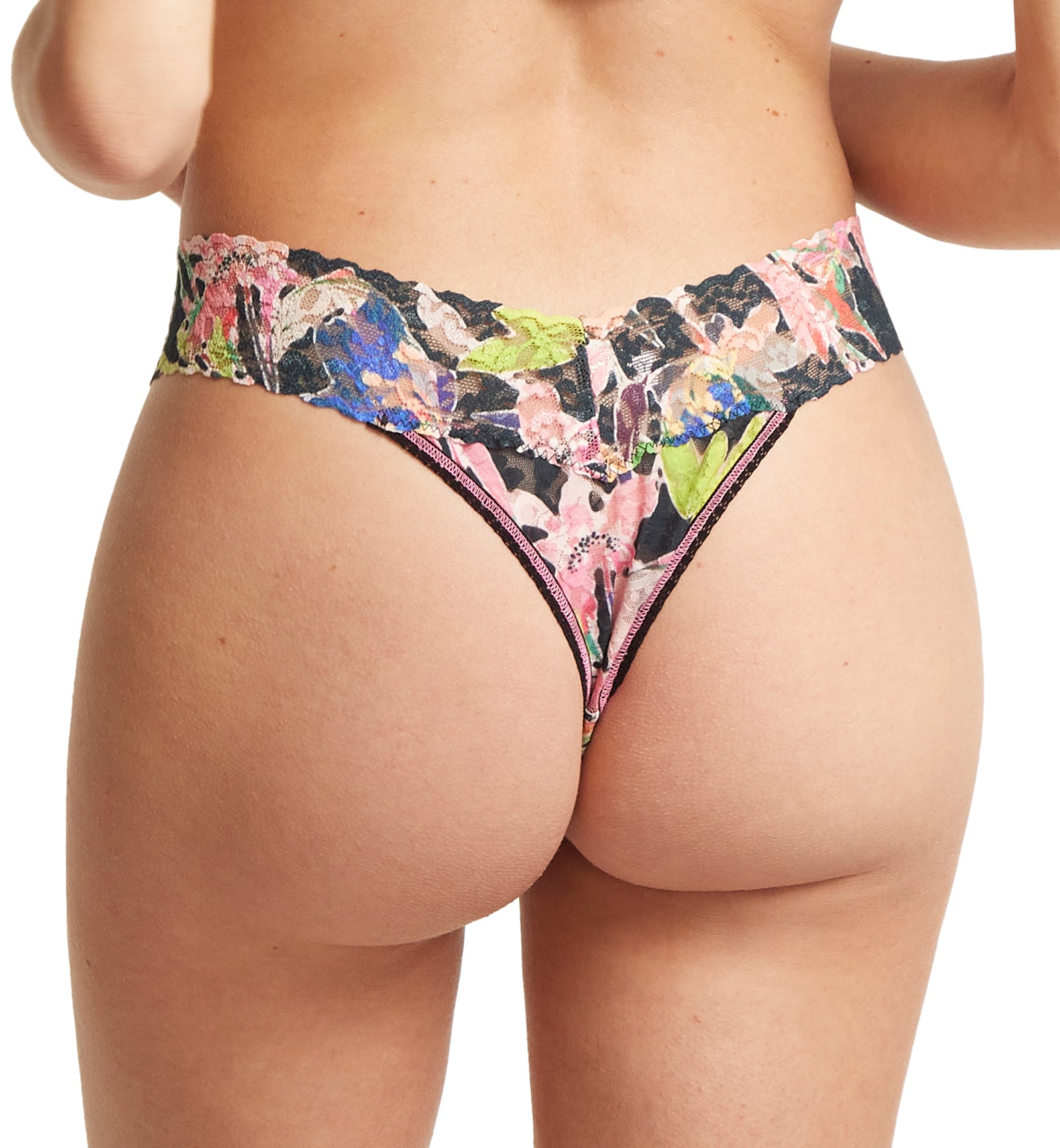 Hanky Panky Signature Lace Printed Original Rise Thong (PR4811P),Unapologetic - Unapologetic,One Size