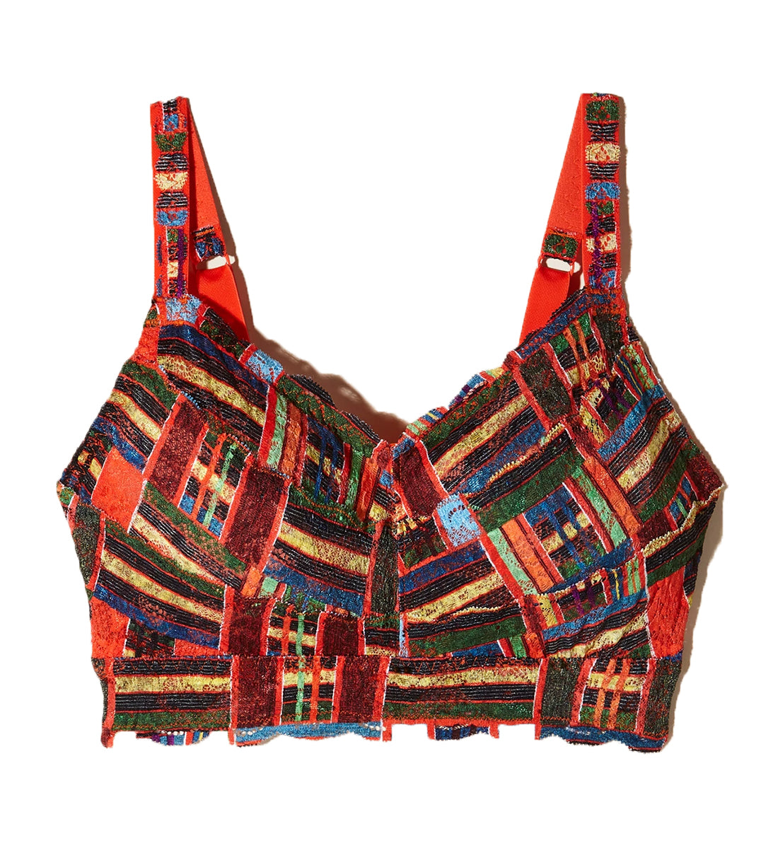 Cosabella Never Say Never Printed CURVY Sweetie Bralette (NEVEP1310),XS,Kente - Kente,XS