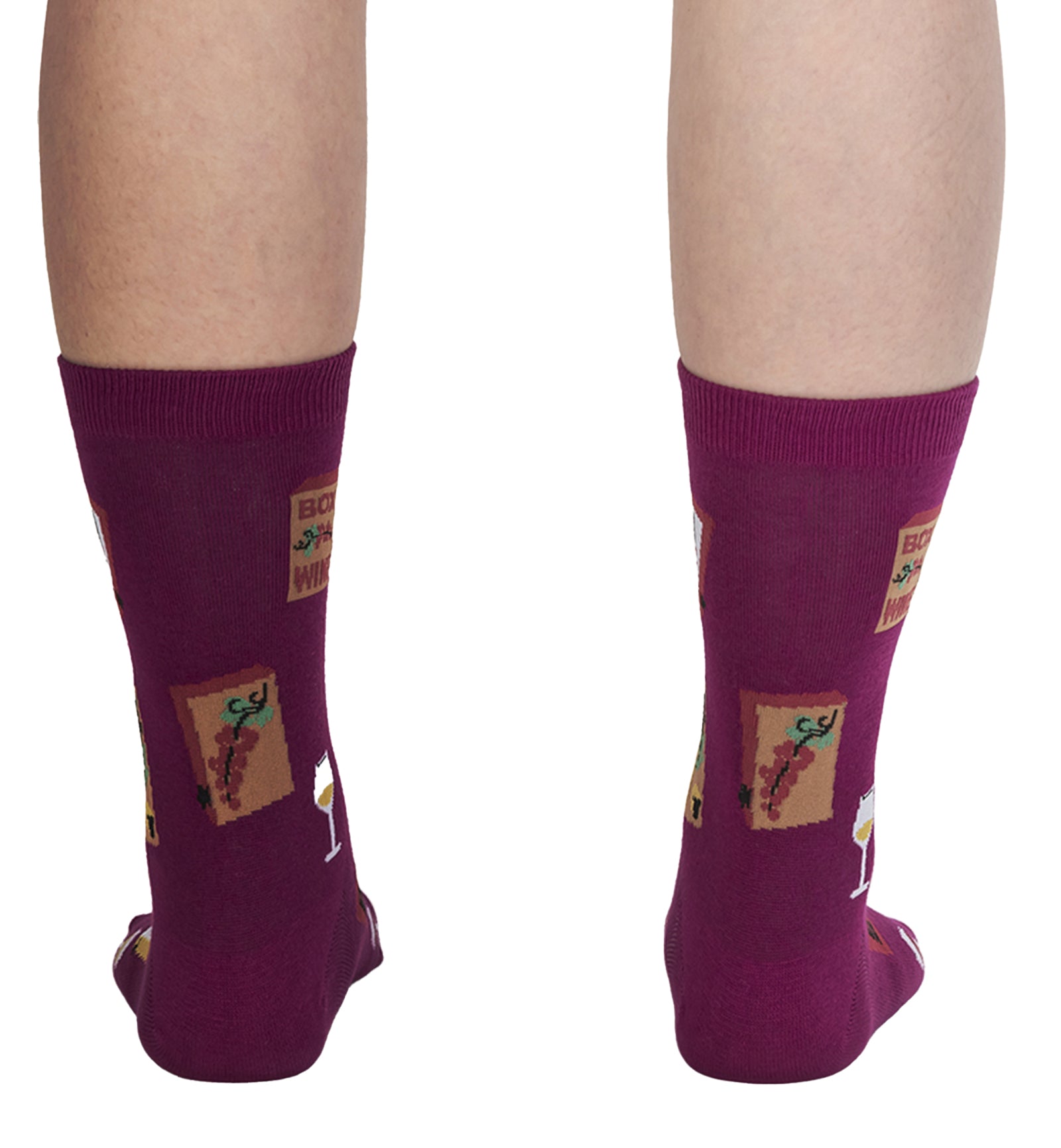 SOCK it to me Women's Crew Socks (W0456),It's Wine Time - It's Wine Time,One Size