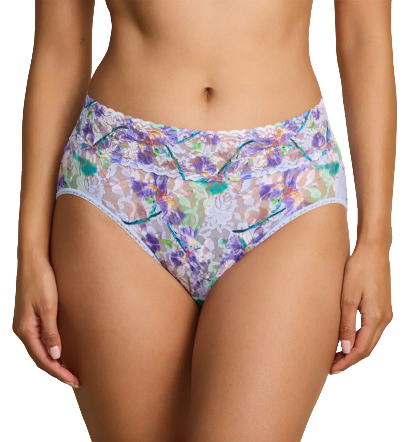 Hanky Panky Signature Lace Printed French Brief (PR461),Small,Pleinair - Pleinair,Small