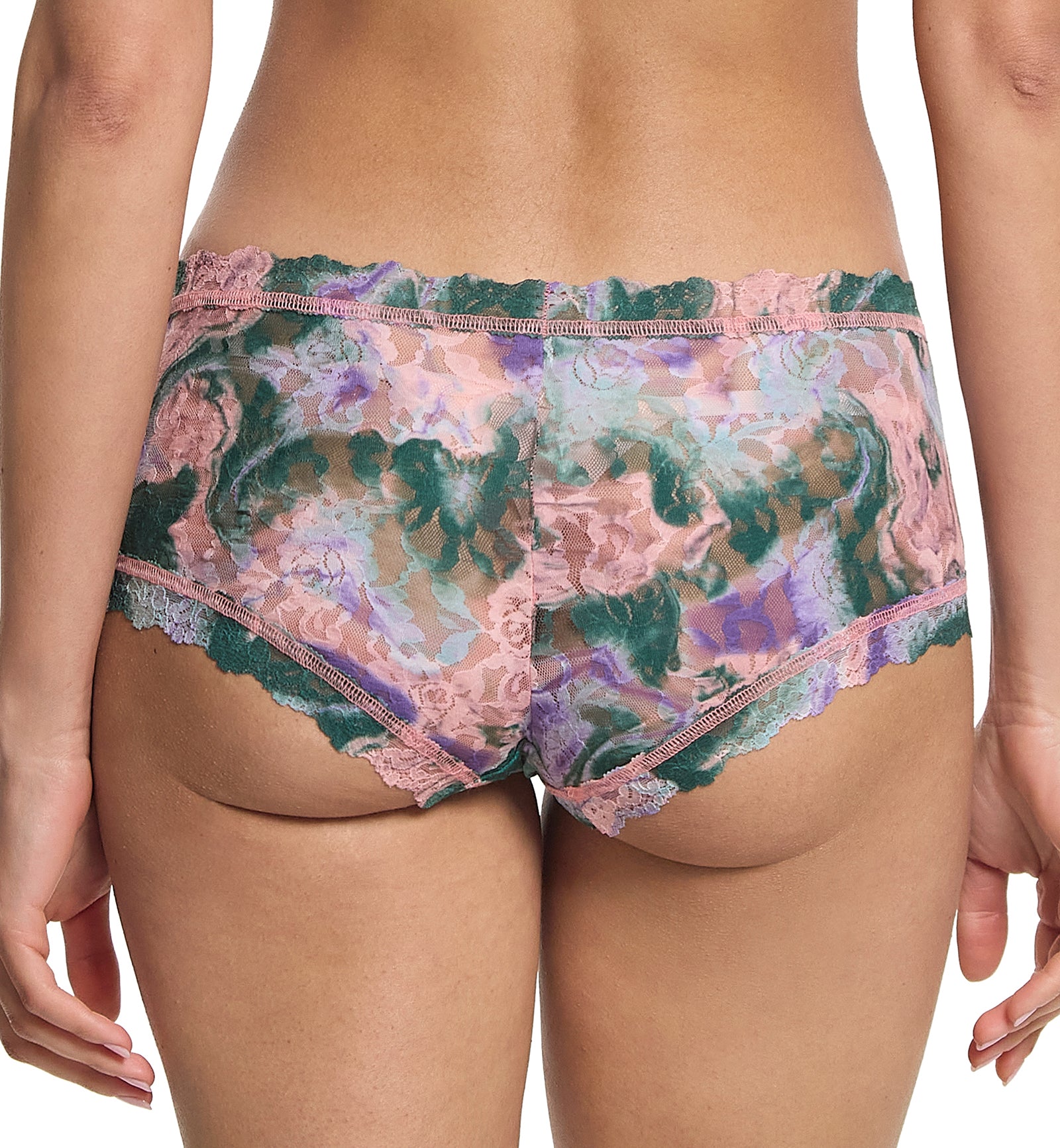 Hanky Panky Signature Lace Printed Boyshort (PR4812P),XS,Painter - Painter,XS