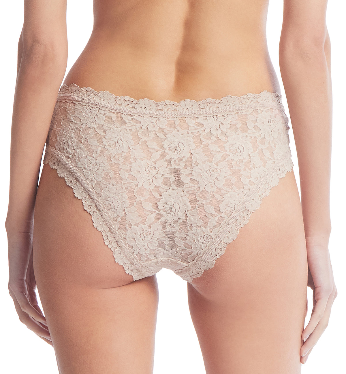 Hanky Panky Signature Lace V-Front Cheeky Brief (482454),XS,Chai - Chai,XS