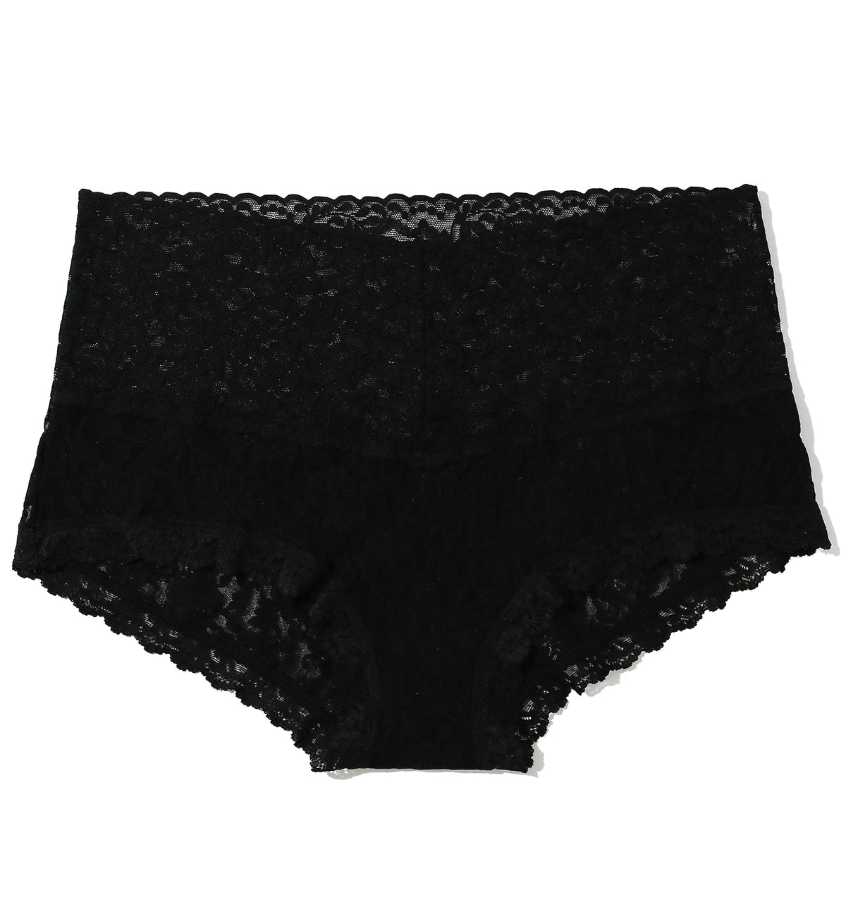 Hanky Panky Signature Lace PLUS Retro Boyshort (9K1204X),1X,Black - Black,1X