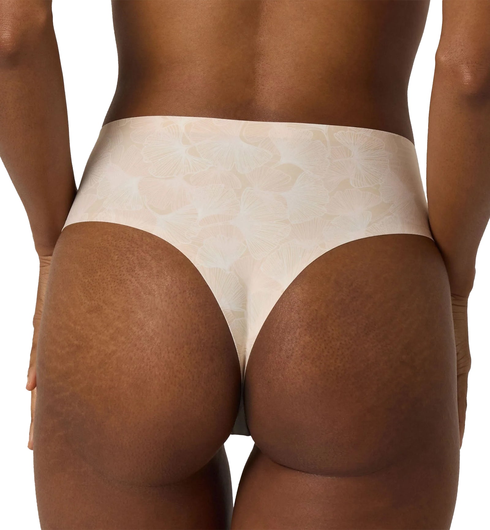 Evelyn & Bobbie High-Waisted Thong (1703),US 0-14,Champagne Ginkgo - Champagne Ginkgo,US 0-14