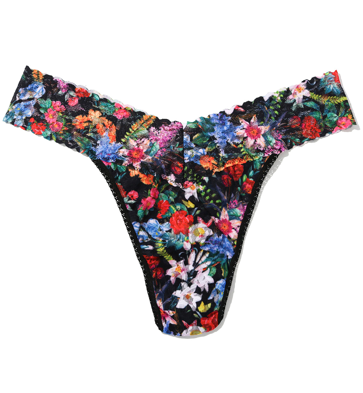 Hanky Panky Signature Lace Printed Original Rise Thong (PR4811P),Hypnotic - Hypnotic,One Size
