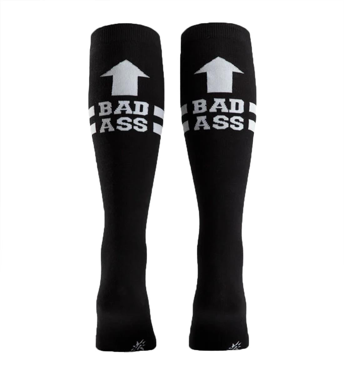 SOCK it to me Unisex Stretch-It Knee High Socks (s0014),Bad Ass - Bad Ass,One Size