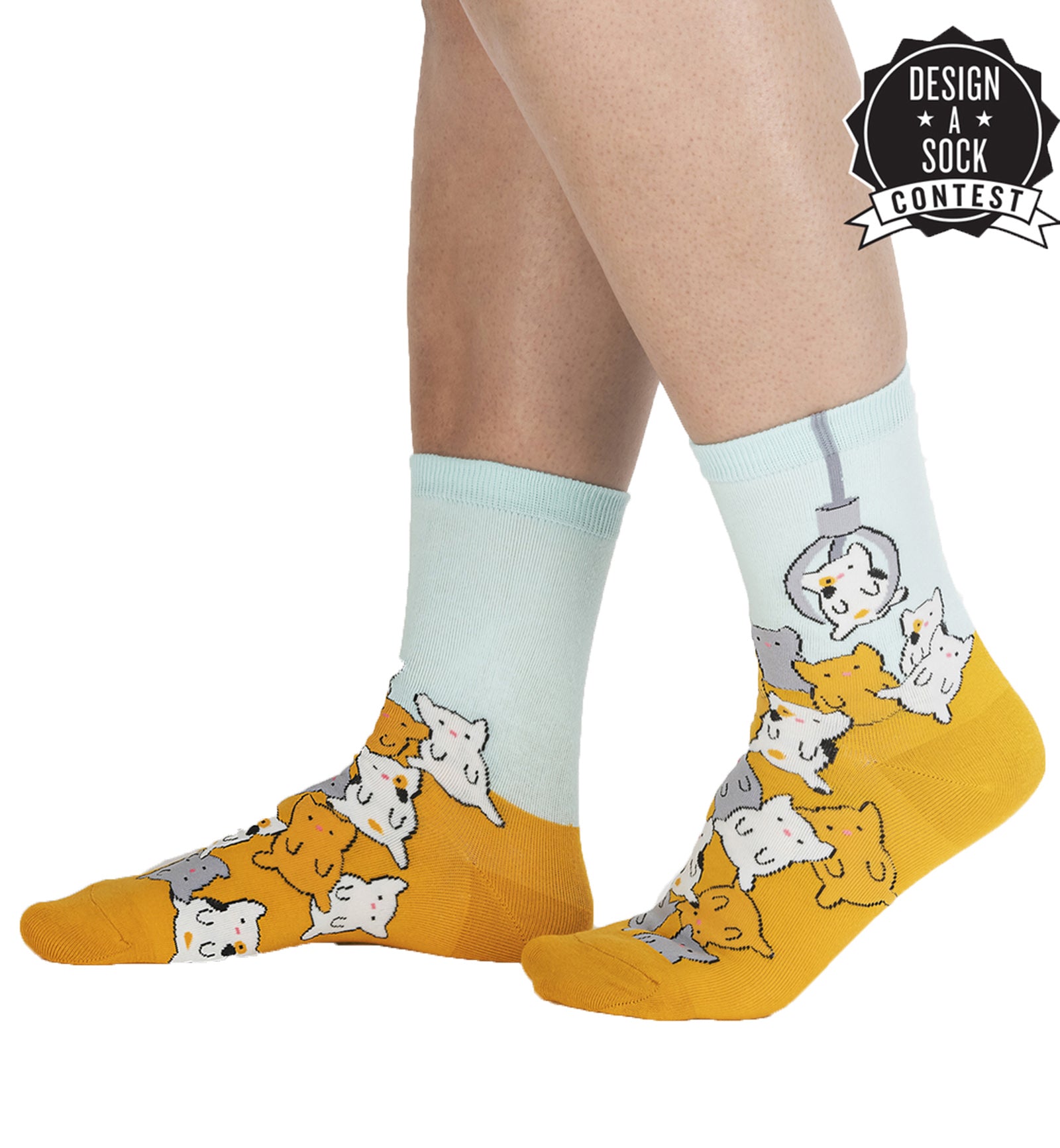 SOCK it to me Women's Crew Socks (W0459),Cat Claw - Cat Claw,One Size