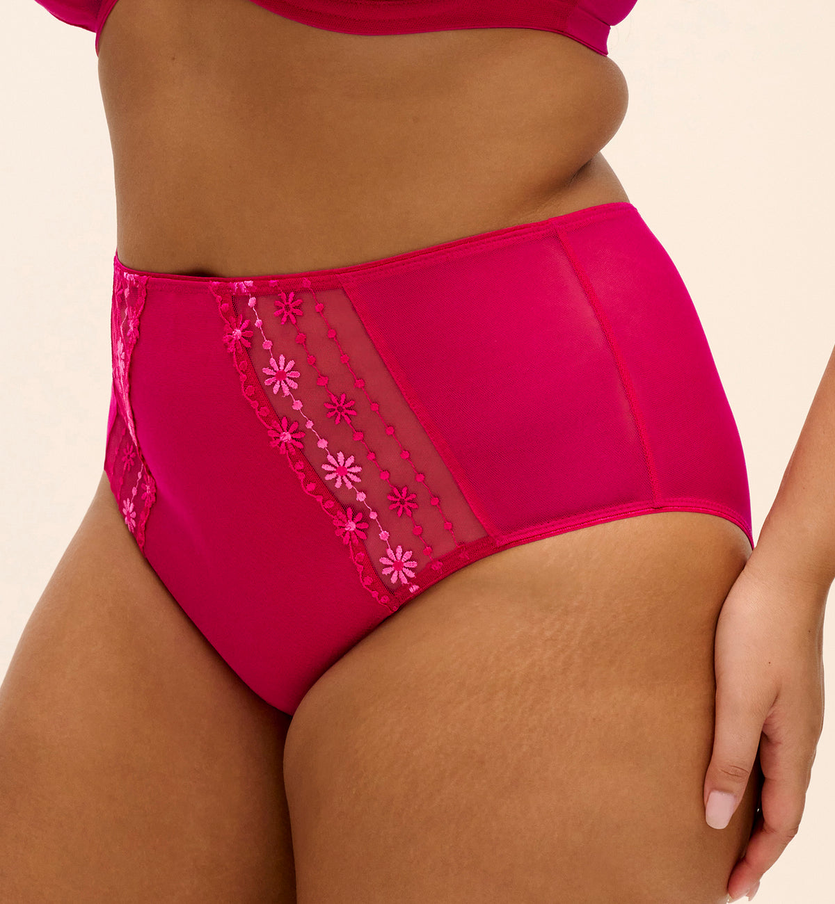 Elomi Matilda Matching Full Panty Brief (8906),Medium,Hot Pink - Hot Pink,Medium