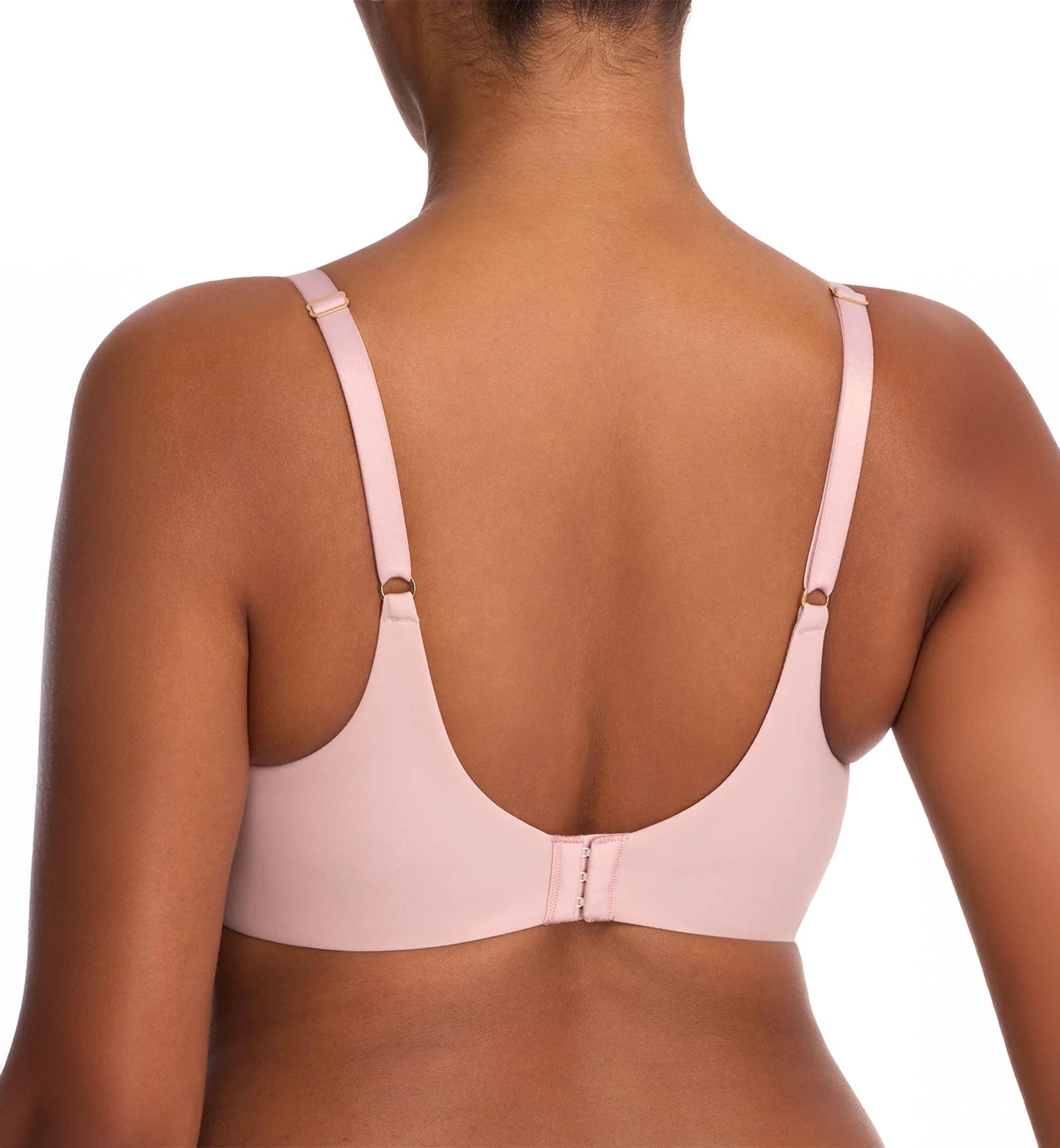 Natori Love Lace Full Coverage Plunge Bra (731351),30D,Pink Pearl/Warm White - Pink Pearl/Warm White,30D