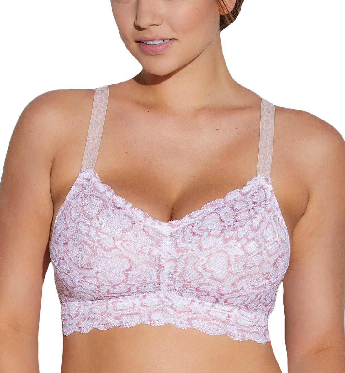 Cosabella Never Say Never Printed CURVY Sweetie Bralette (NEVEP1310),XS,Mandorla Snake - Mandorla Snake,XS