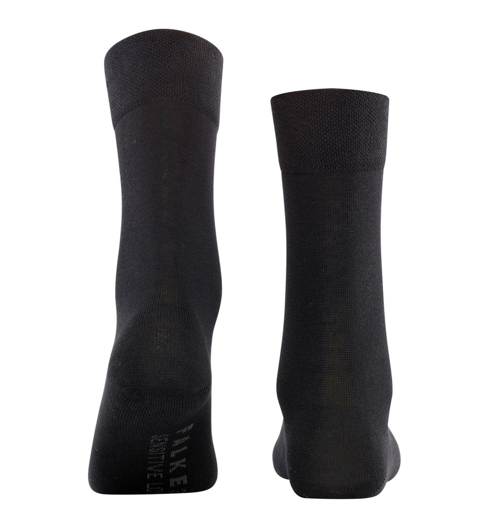 FALKE Sensitive London Crew Socks (46472),5/7.5,Black - Black,5/7.5