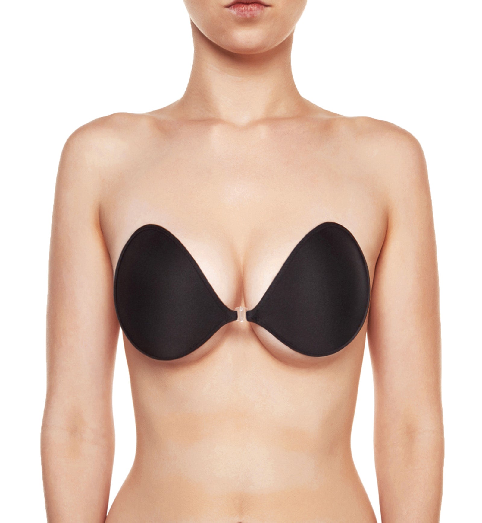 NuBra Feather-Lite Super Light Adhesive Bra (F700),B Cup,Black - Black,B Cup