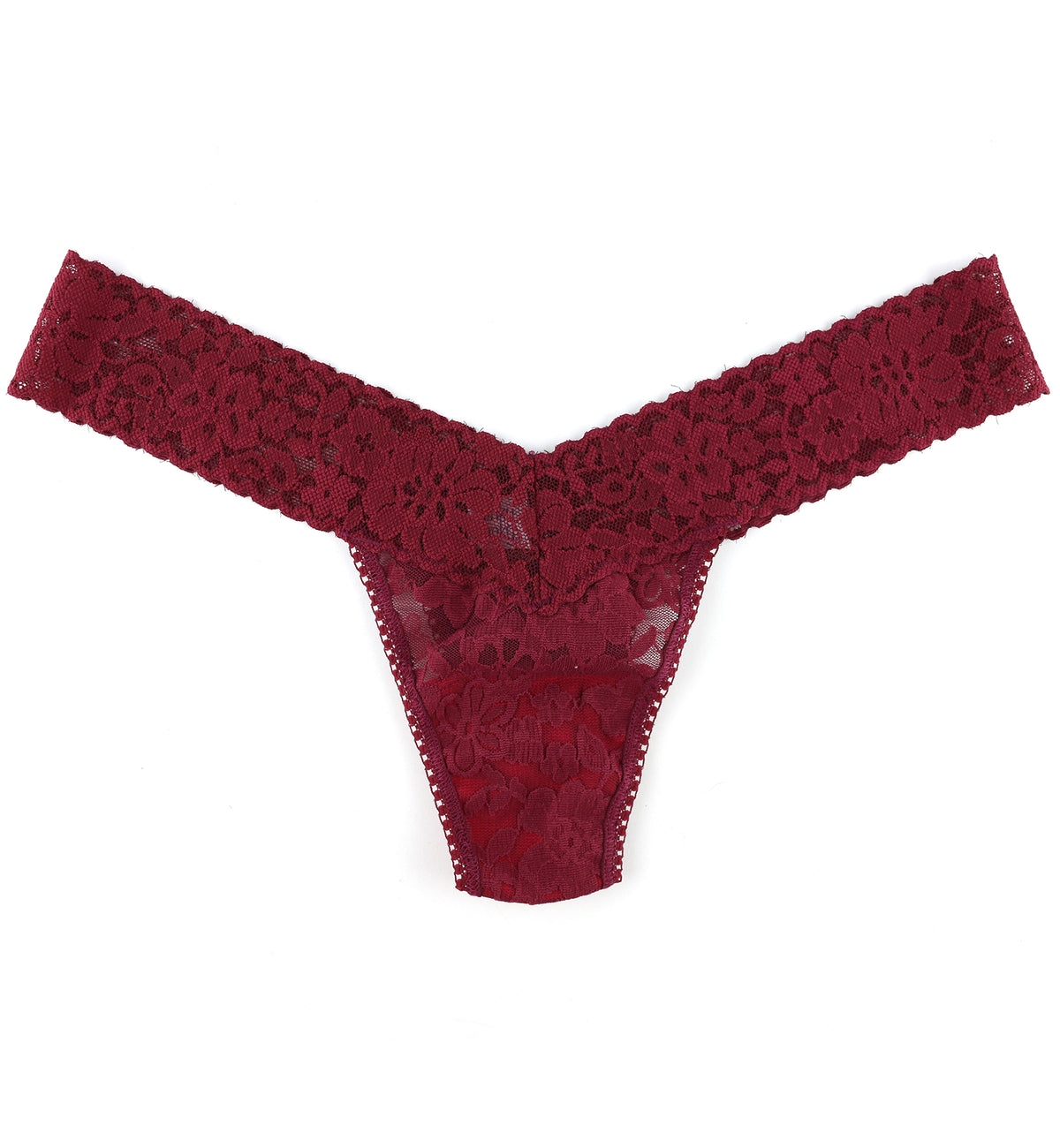 Hanky Panky Daily Lace Low Rise Thong (771001P),Lipstick Red - Lipstick Red,One Size