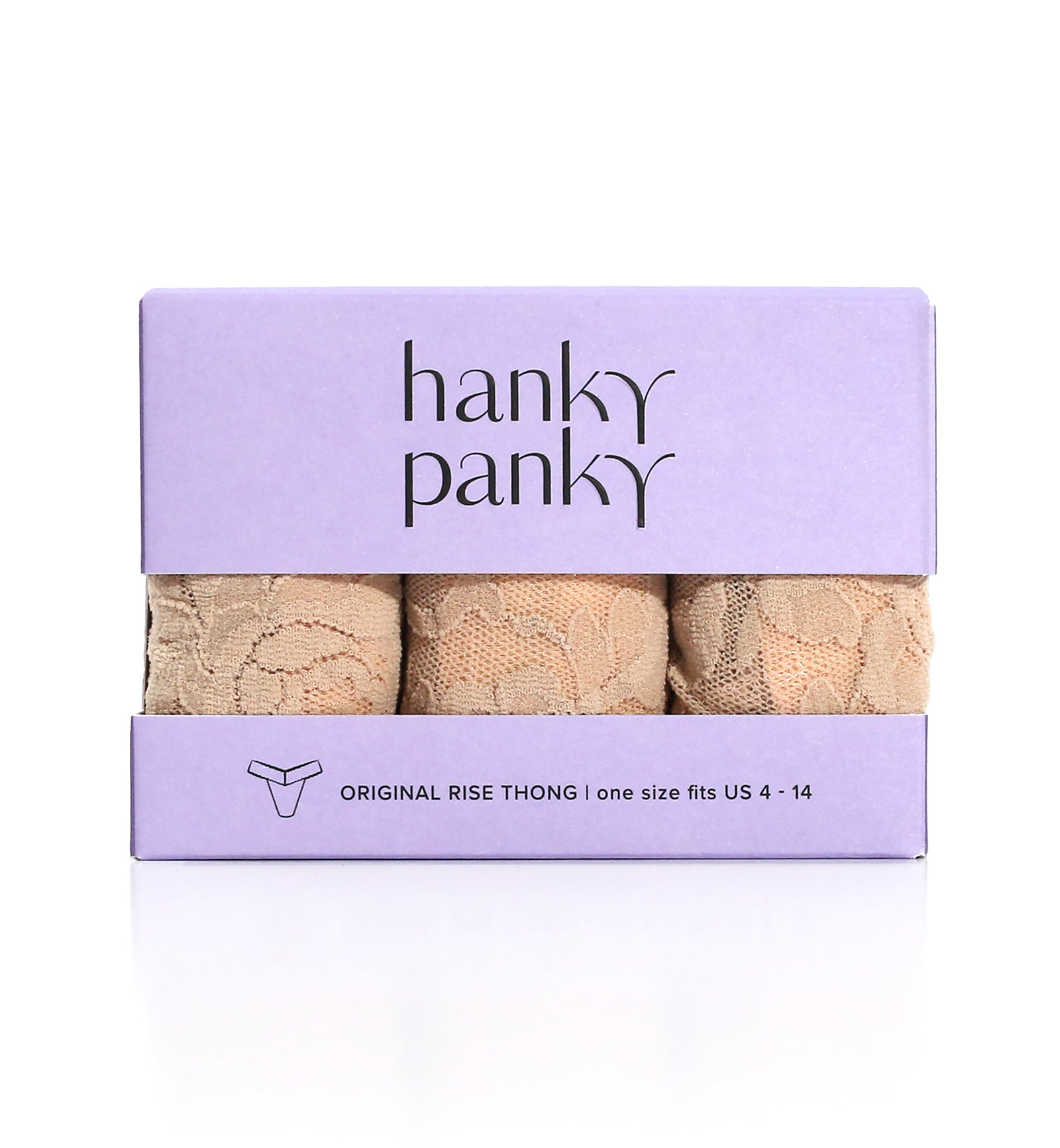 Hanky Panky 3-PACK Signature Lace Original Rise Thong (48113PK),All Chai - All Chai,One Size