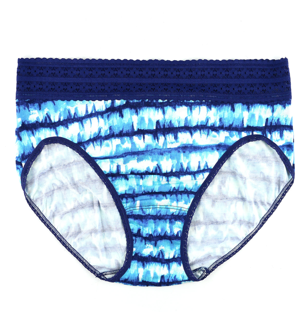 Hanky Panky DreamEase Printed French Brief (PR682464),Small,Indigo Stripe - Indigo Stripe,Small