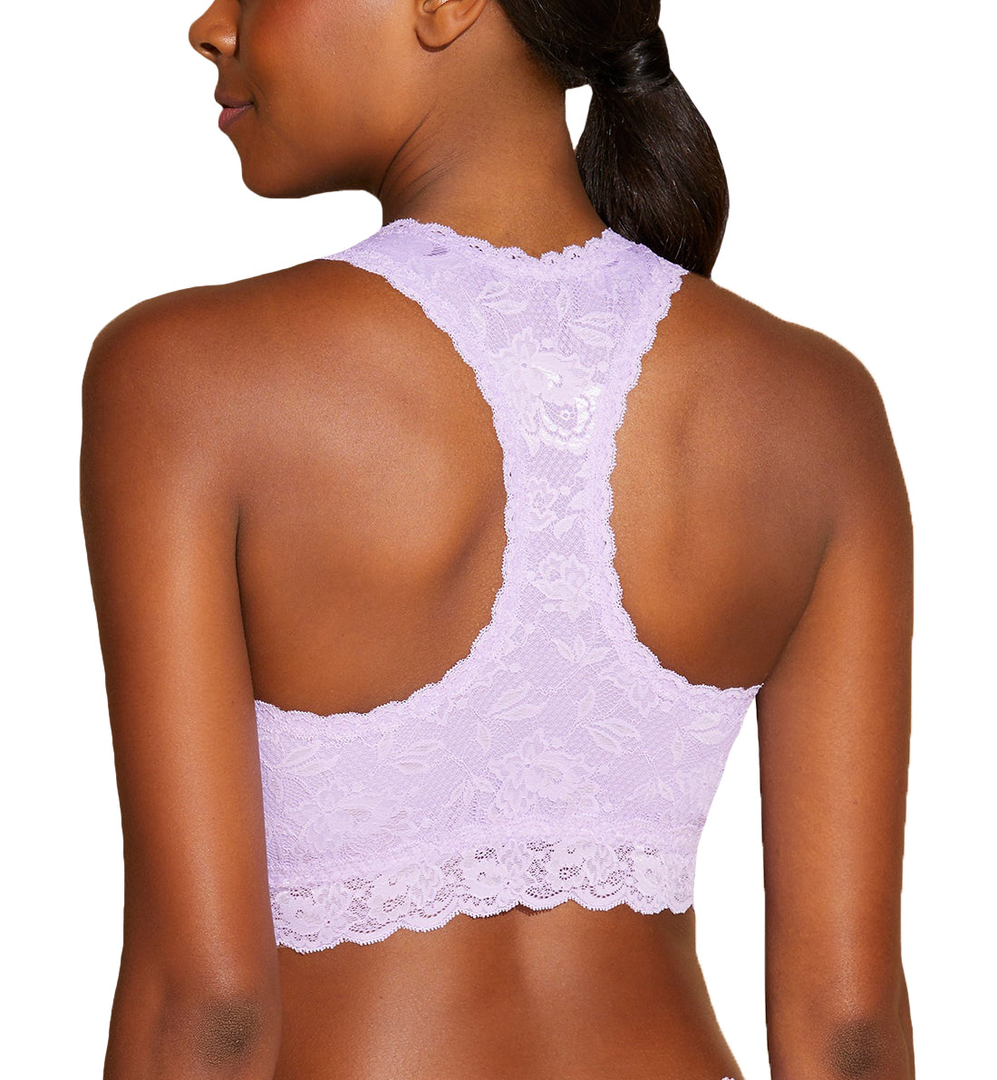 Cosabella Never Say Never CURVY Racie Racerback Bralette (NEVER1355),Medium,Icy Violet - Icy Violet,Medium