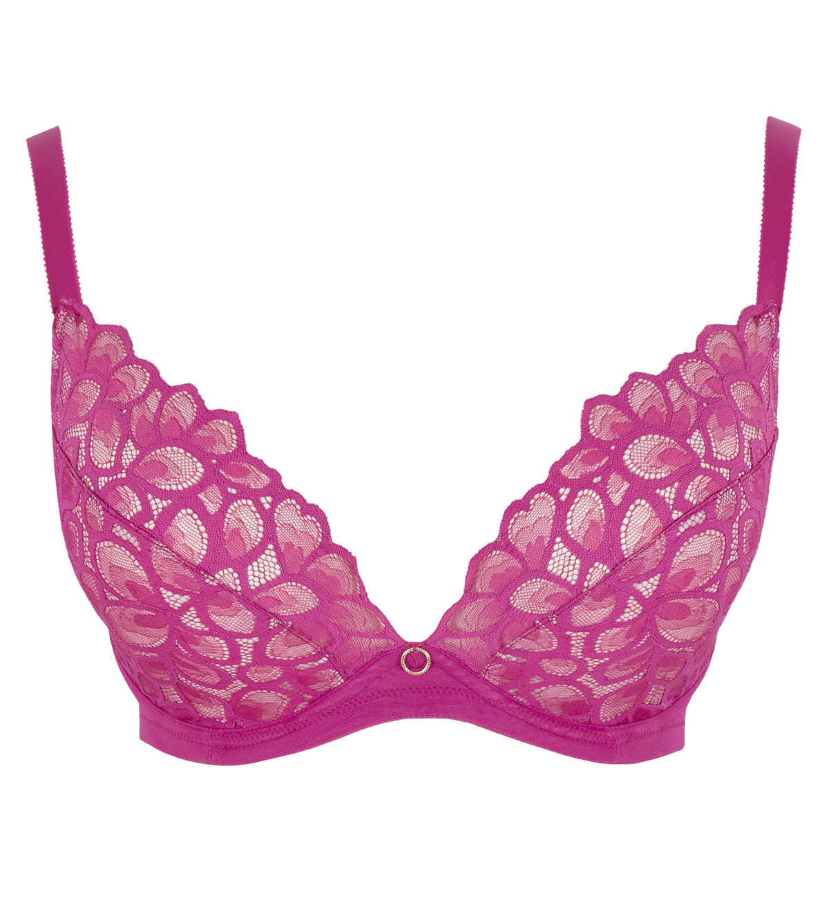 Panache Allure Demi Plunge Underwire Bra (10763),28F,Magenta - Magenta,28F