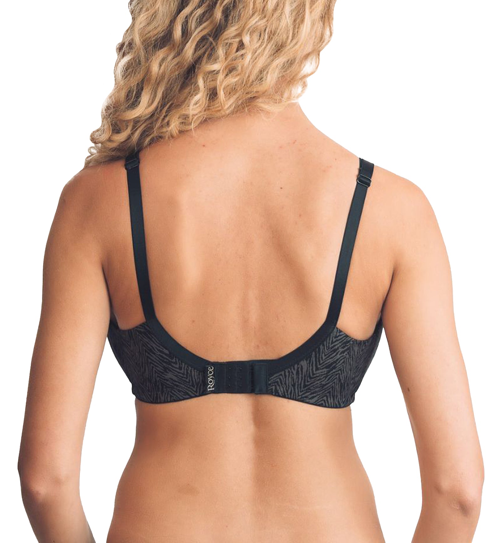 Royce Blossom Adjustable Non-wire Nursing Bra (1462),32 C/D/DD,Black Animal - Black Animal,32C/D/DD