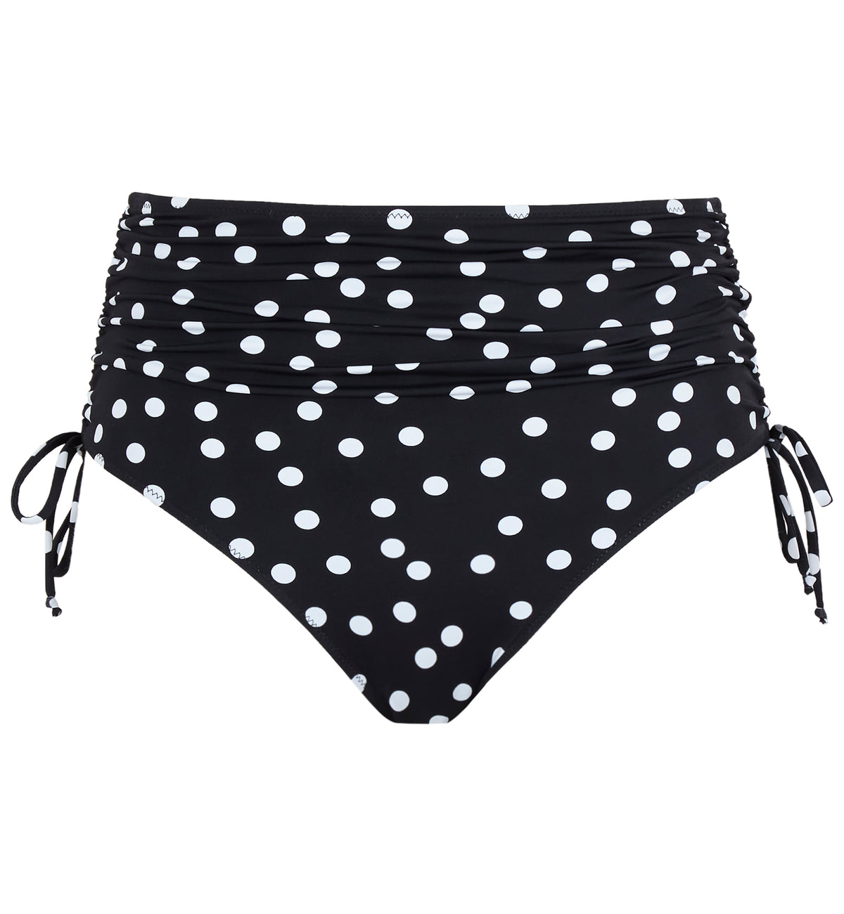 Panache Midi Gathered Swim Brief (SW2049),XS,Polka Dot Print - Polka Dot Print,XS