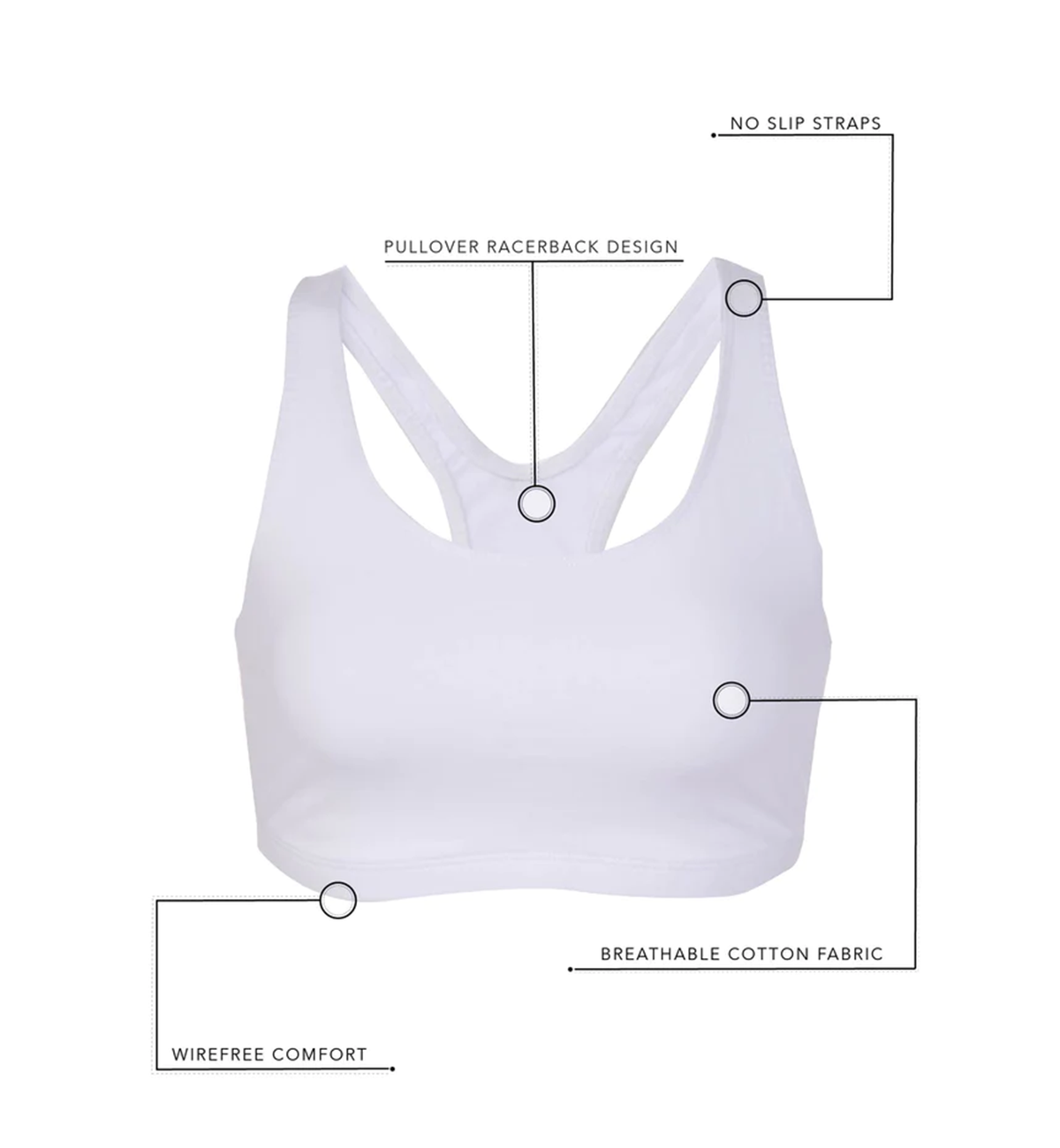 Leading Lady Serena Wirefree Racerback Sports Bra (514),36 DD/F/G,Navy - Navy,36 DD/F/G