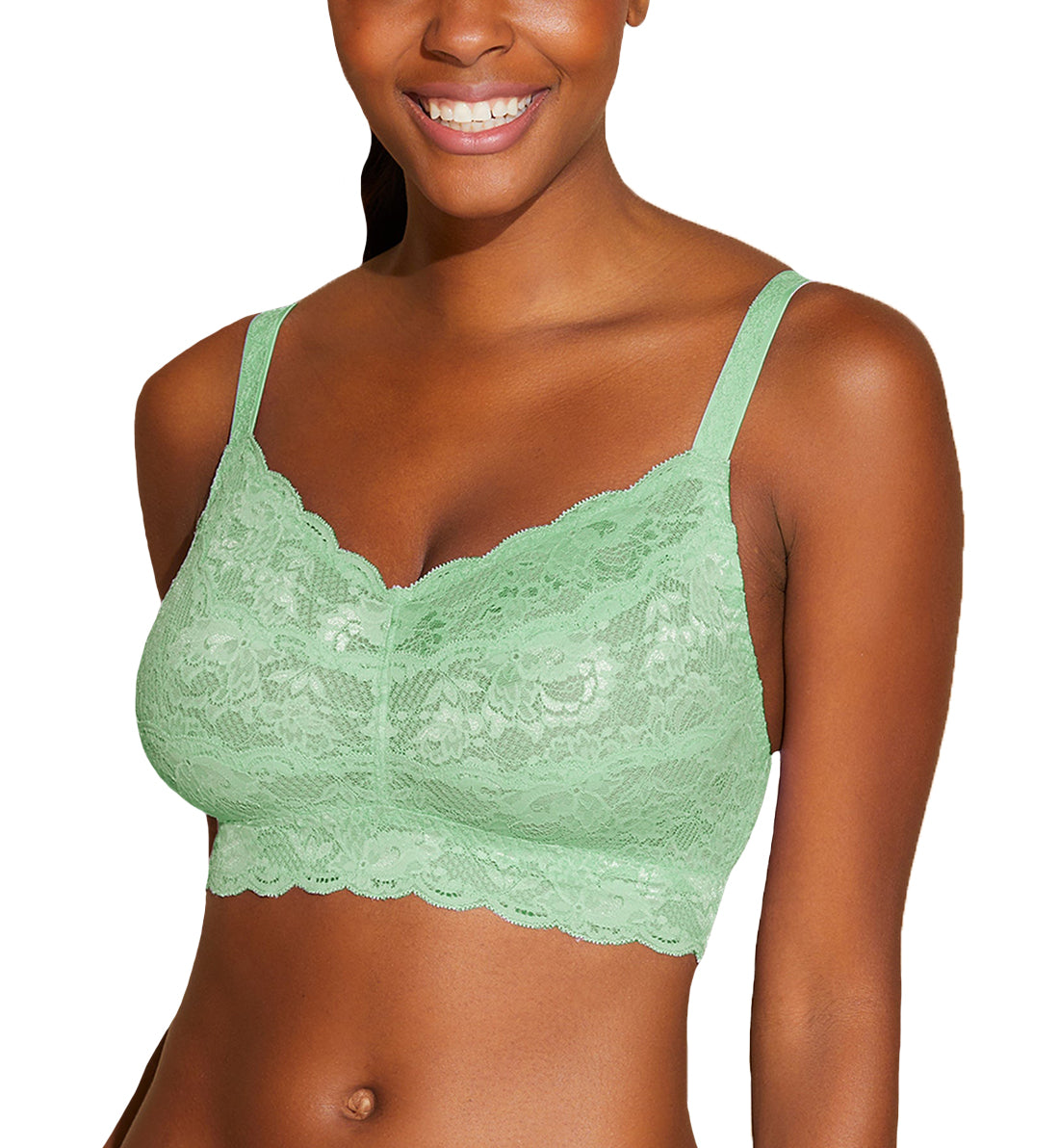 Cosabella Never Say Never CURVY Sweetie Bralette (NEVER1310),Petite,Ghana Green - Ghana Green,Petite