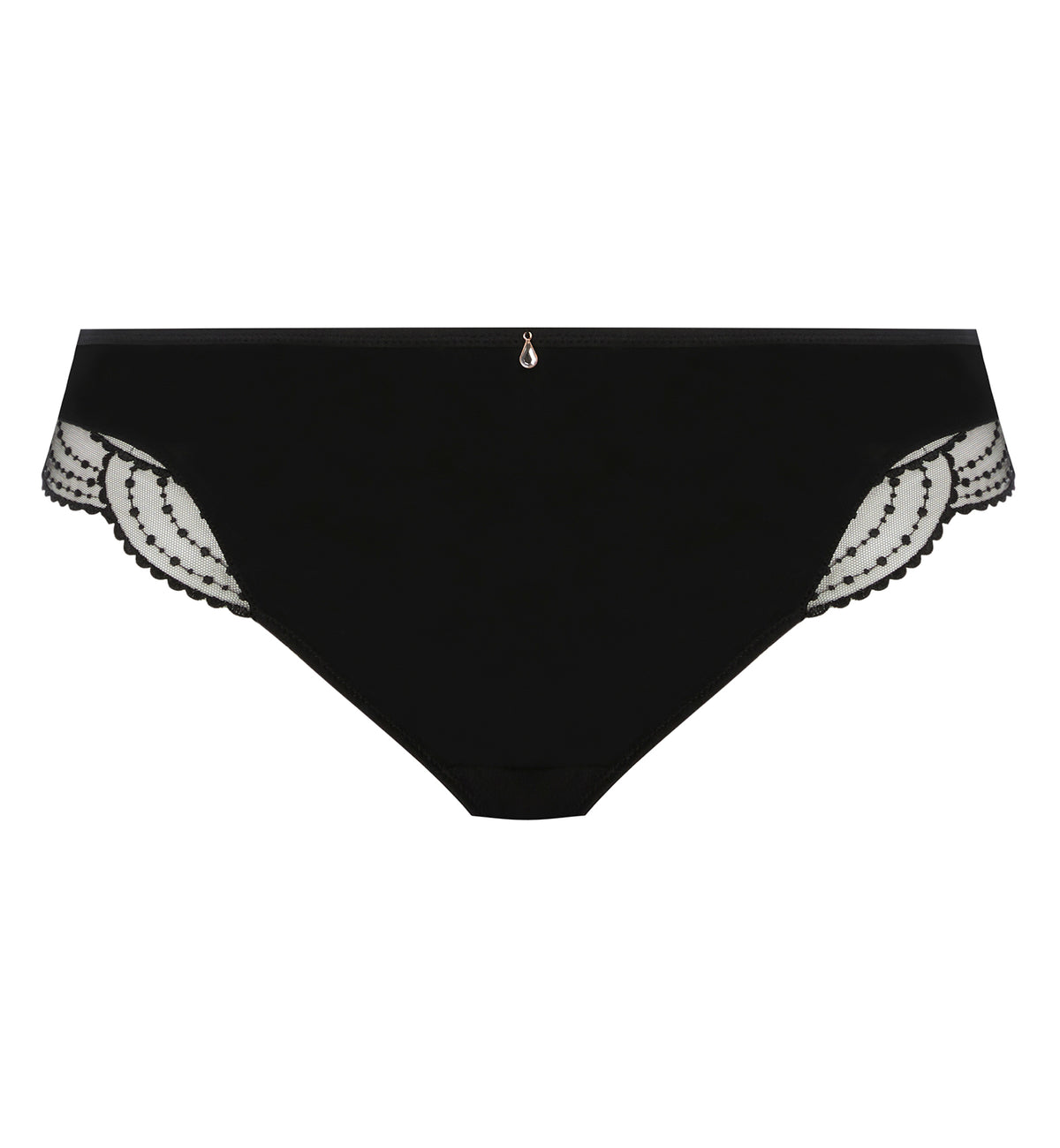 Elomi Priya Brazilian Panty (4557),Medium,Black - Black,Medium
