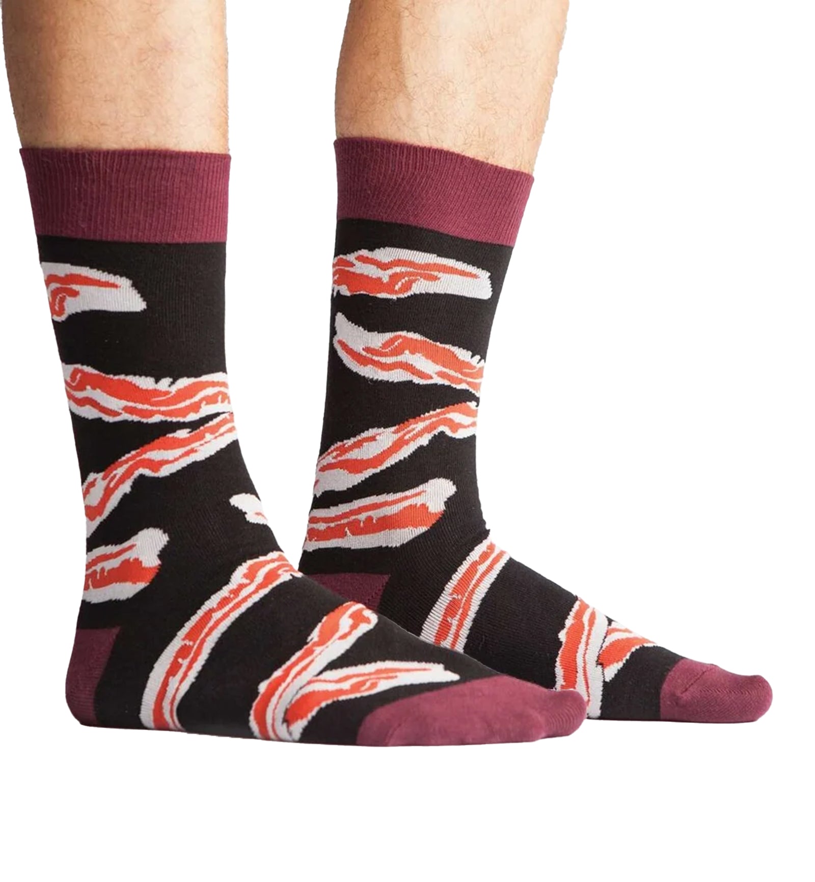 SOCK it to me Men's Crew Socks (mef0069),Bacon - Bacon,One Size
