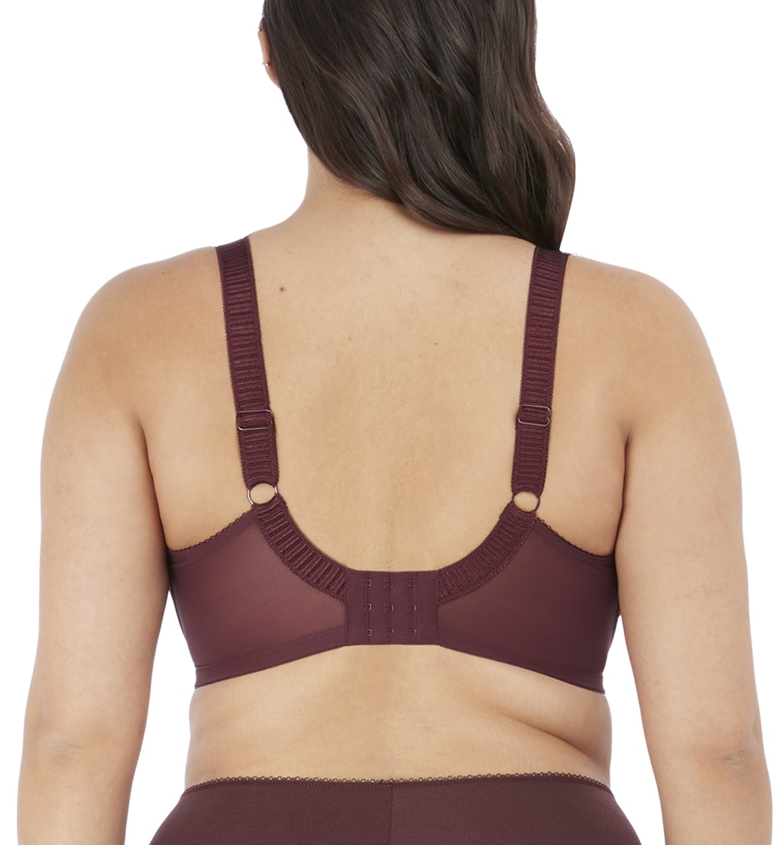 Elomi Cate Embroidered Full Cup Banded Underwire Bra (4030),34GG,Raisin - Raisin,34GG