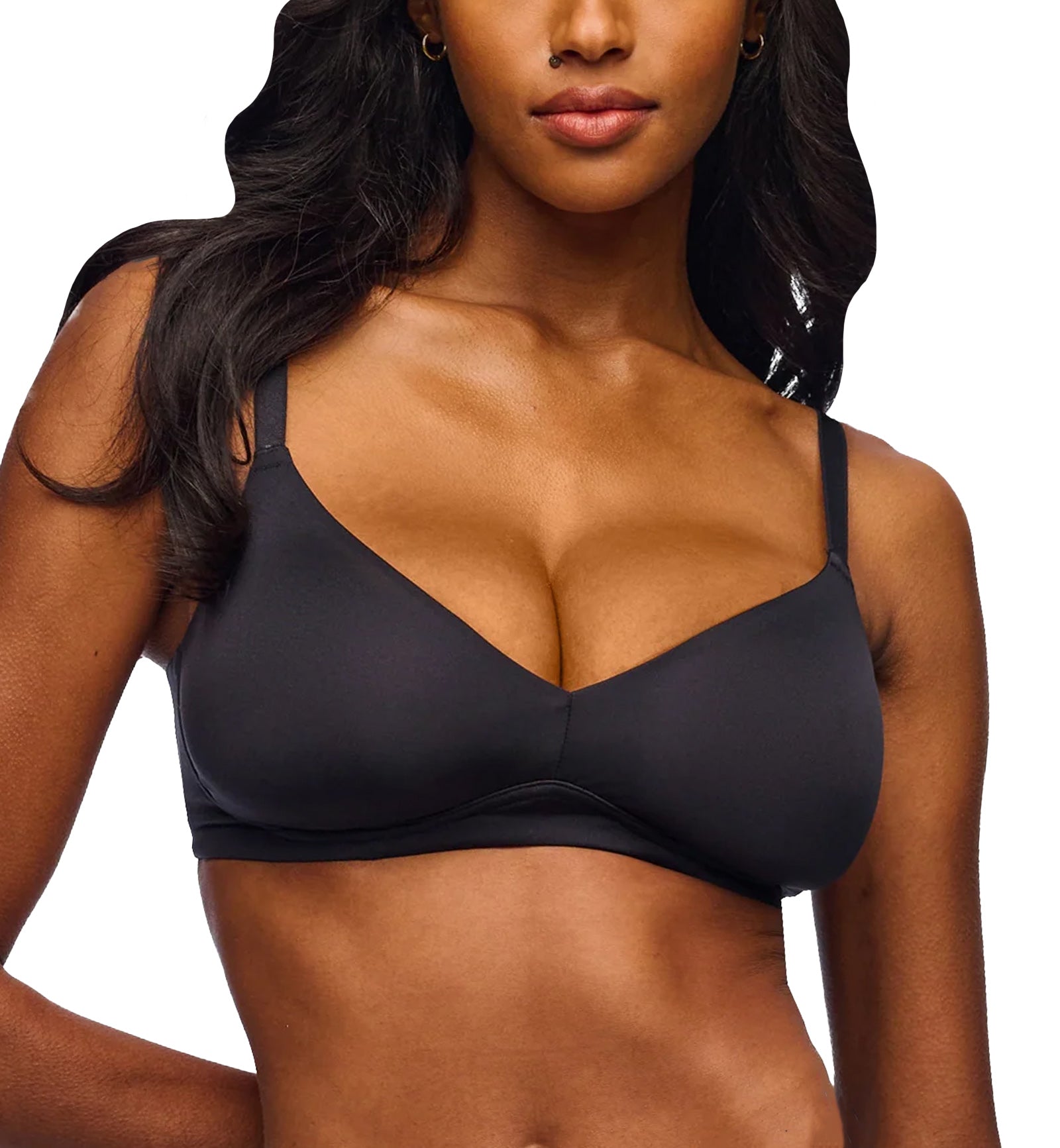 Cosabella Lisciante CURVY Bralette (LISCI1342),XS,Black - Black,XS